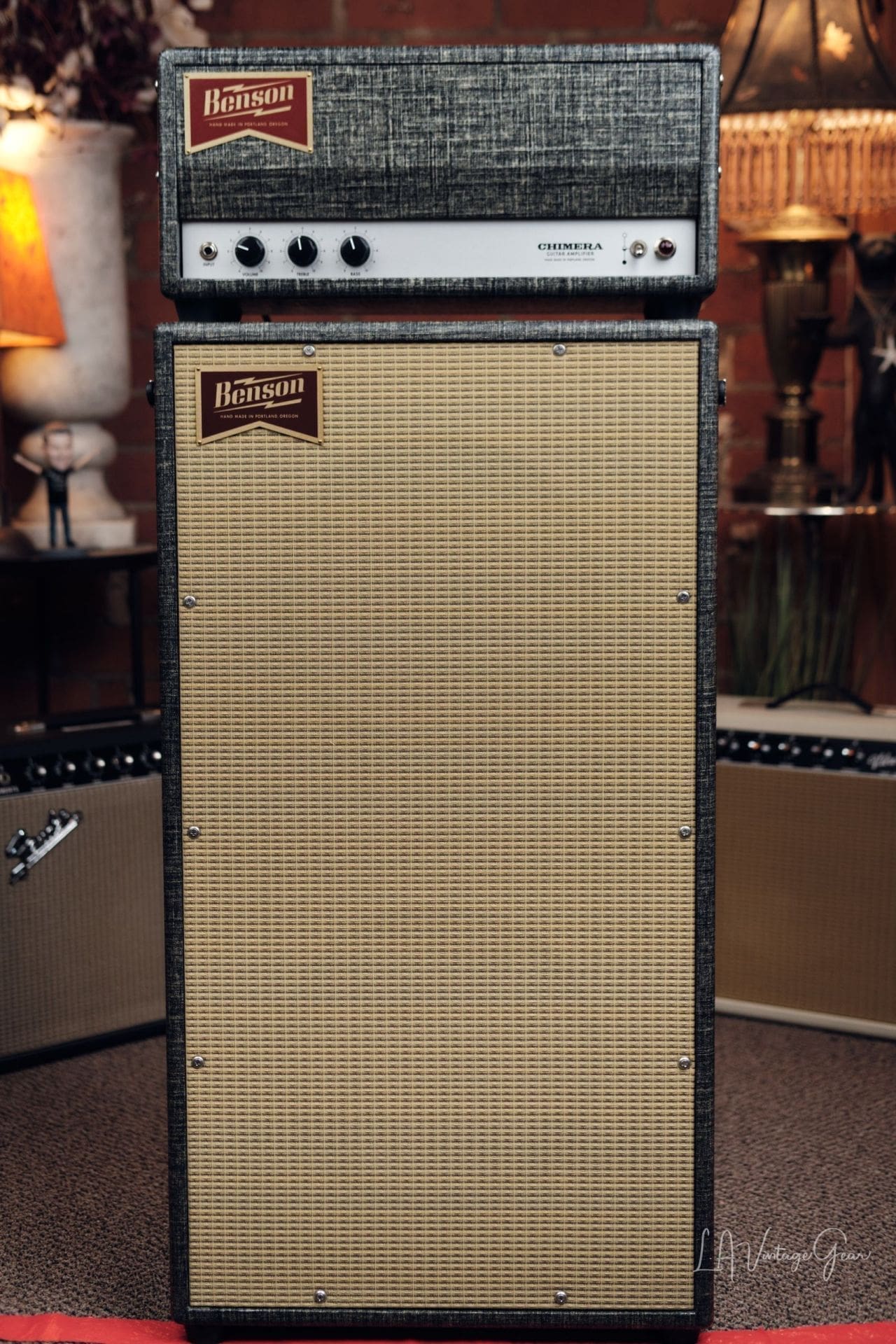 Benson "Chimera" 30 Watt Head & 2x12 Cab Guitar Amplifier- Night Moves Finish & Wheat Grill!