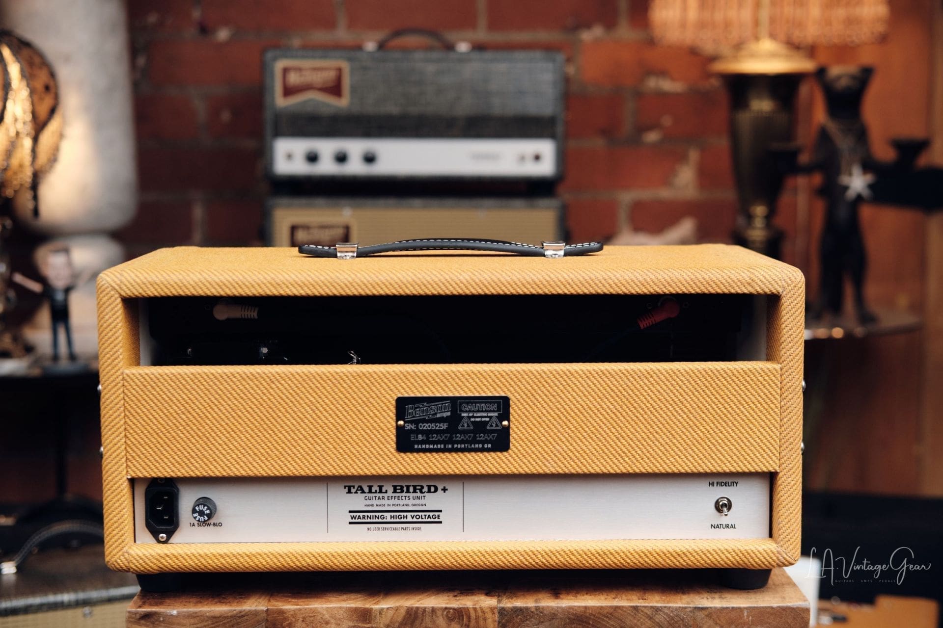 Benson Tall Bird Reverb Plus - Reverb and Optical Tremolo In Aged Tweed!! - Image 5