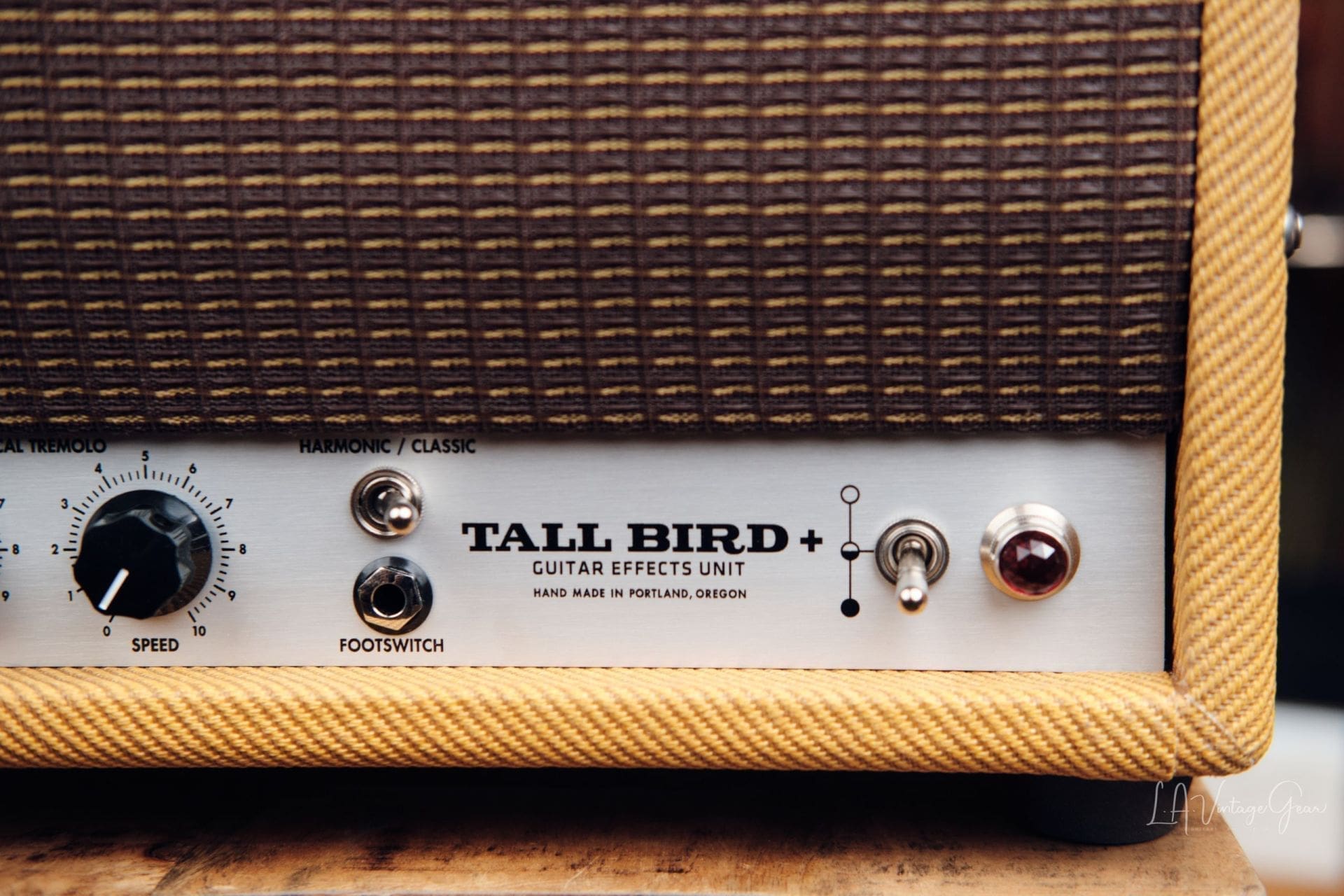 Benson Tall Bird Reverb Plus - Reverb and Optical Tremolo In Aged Tweed!! - Image 4