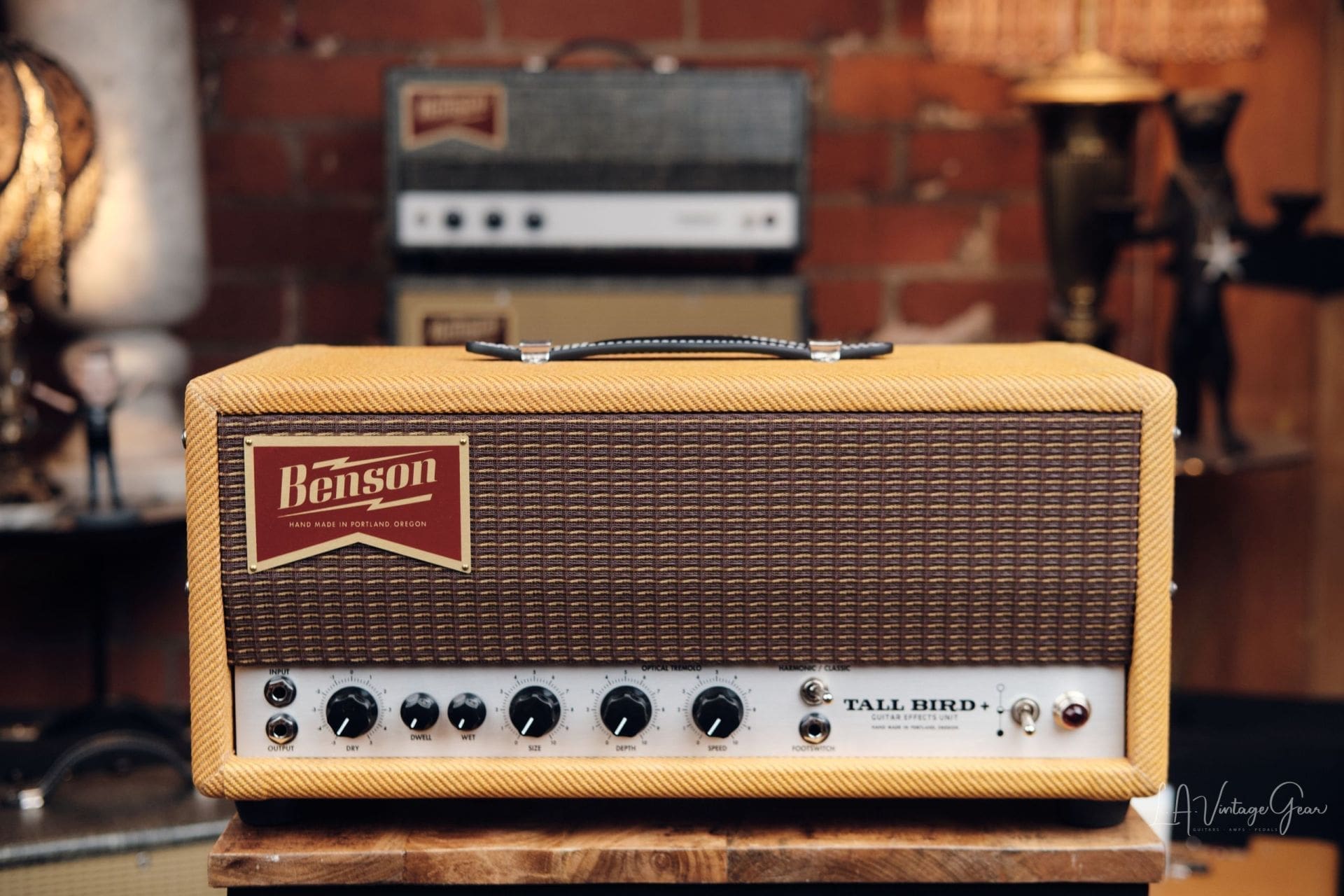 Benson Tall Bird Reverb Plus - Reverb and Optical Tremolo In Aged Tweed!!