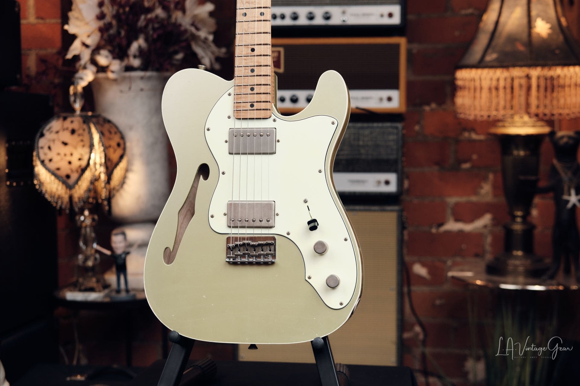 Xotic XTC-TL T-Style Relic'd Electric Guitar - Lime Gold Finish Double Bound Thinline #3959! - Image 3