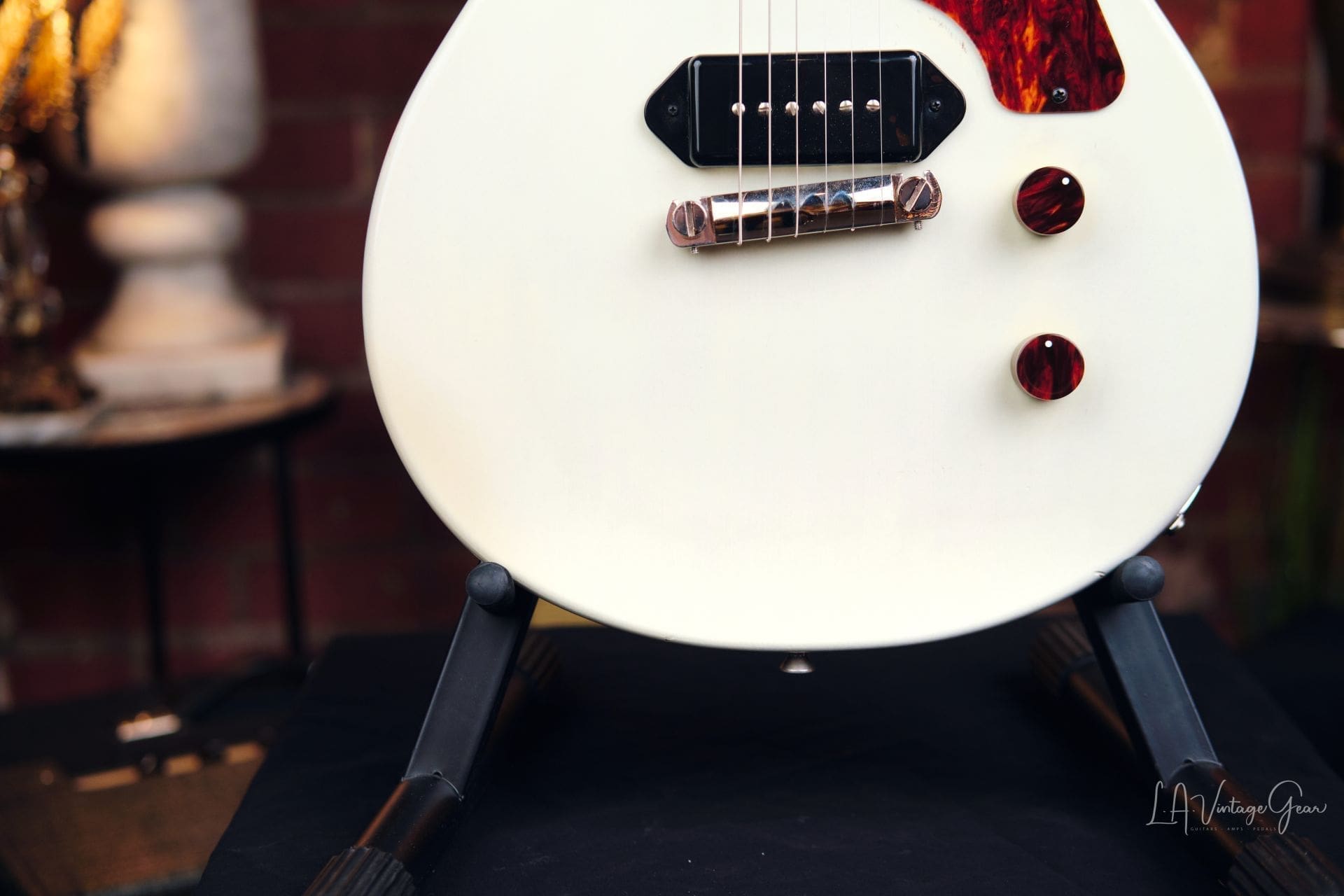 Grez Mendocino Jr - In a White Finish and Wolftone P-90 Pickup! - Image 3