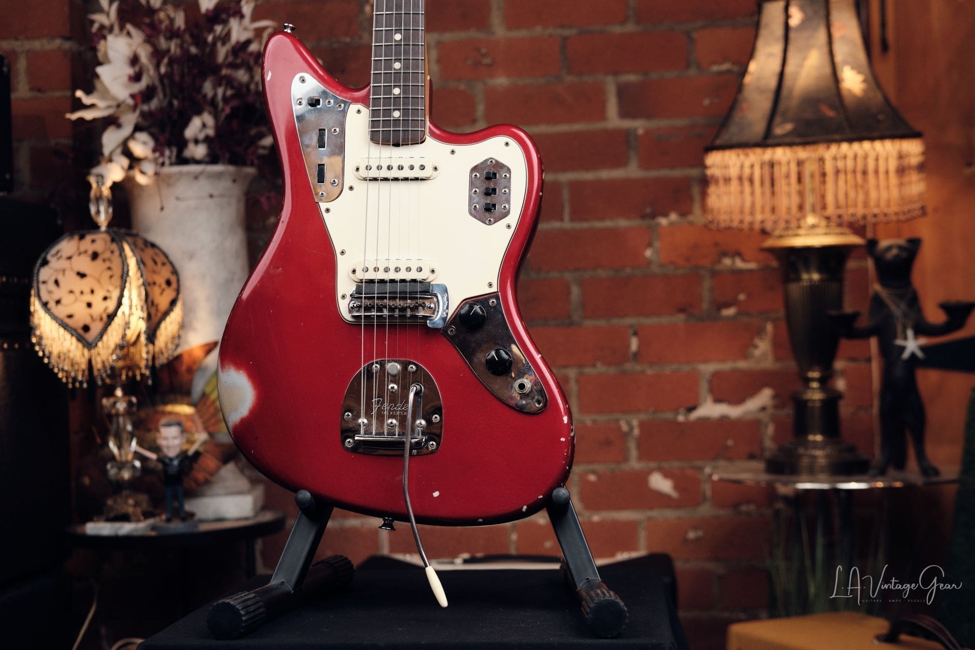1964 Fender Jaguar - Candy Apple Red with Matching Headstock! - Image 4