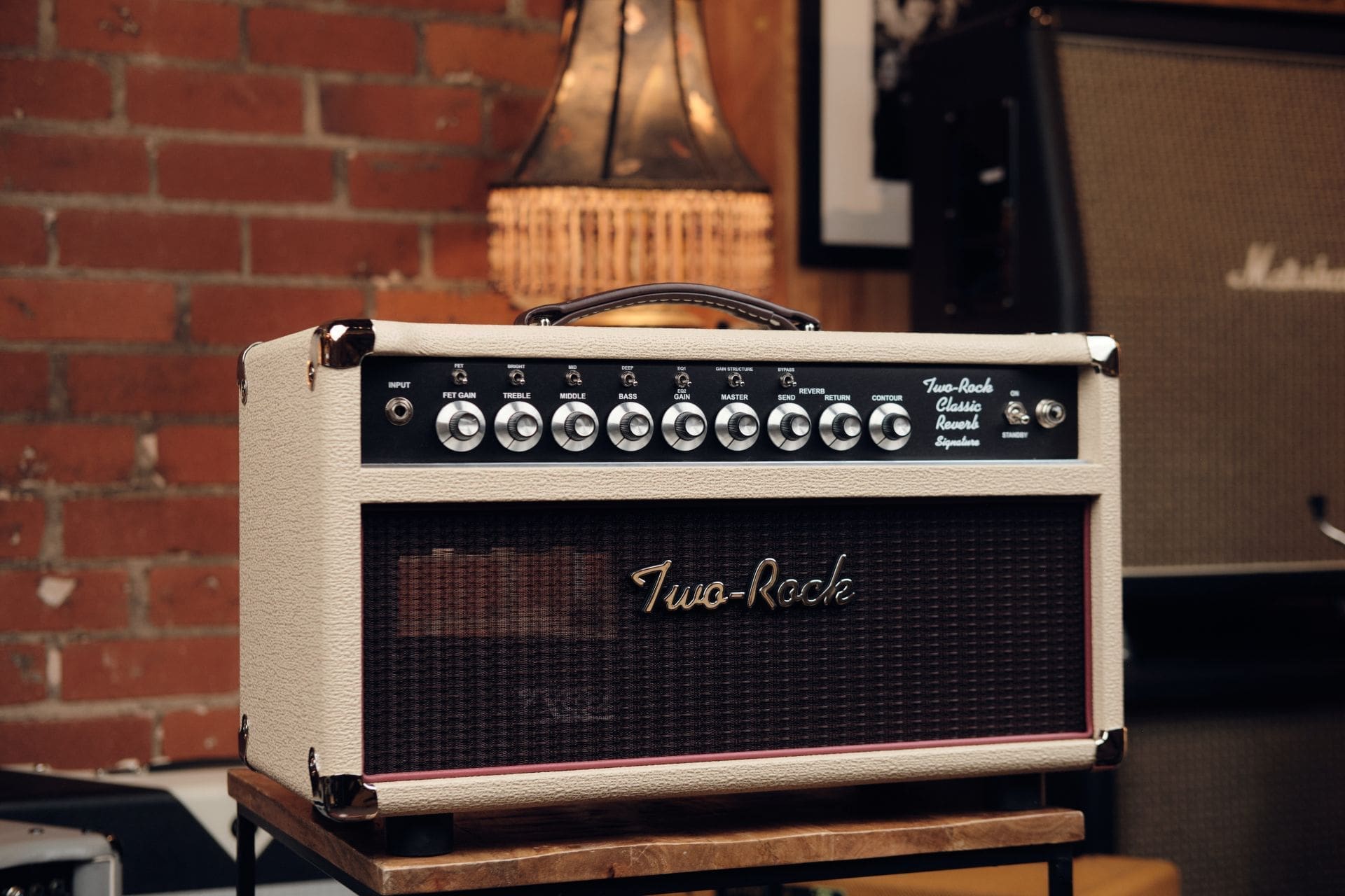 Two Rock Classic Reverb Signature 50 Watt Tube Rectified Head - Blonde Tolex with Oxblood Grillcloth! - Image 2