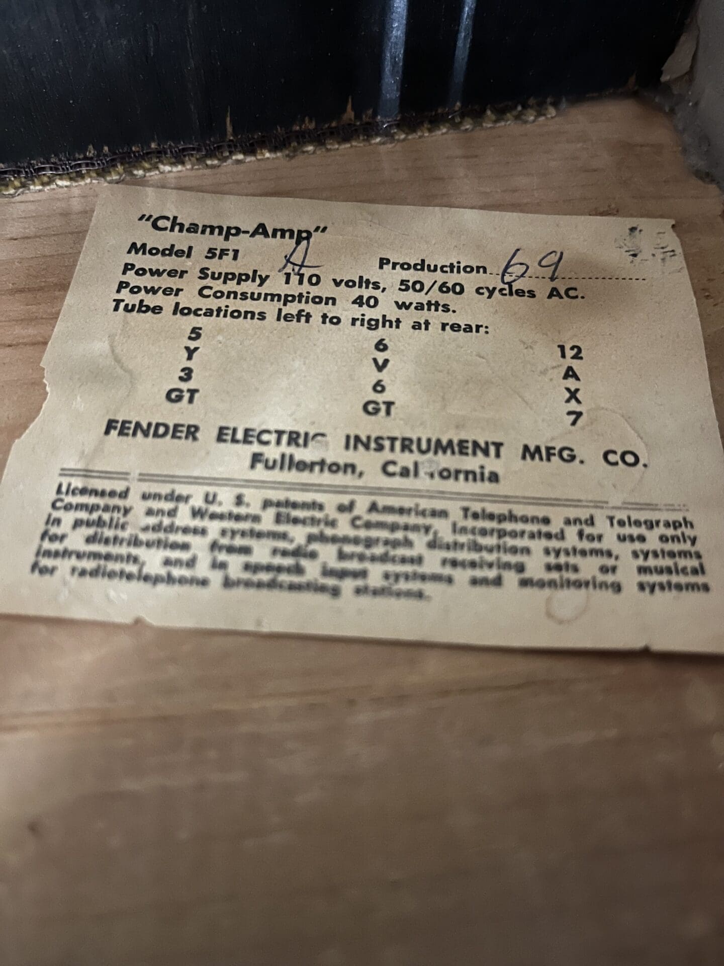 1961 Fender Champ 5F1 - Killer Tweed Tones! - Image 18