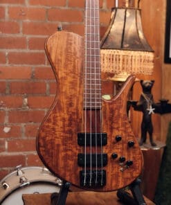 Mark Eshenbaugh Single Cut Electric Bass - Beautiful Koa Top! - Image 3