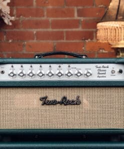 Two Rock Classic Reverb Signature 100W Head and 4x10 Cab - British Racing Green Tolex! - Image 2