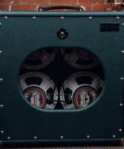 Two Rock Classic Reverb Signature 100W Head and 4x10 Cab - British Racing Green Tolex! - Image 11