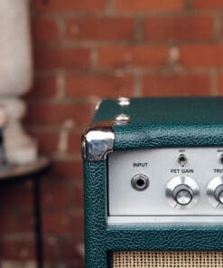 Two Rock Classic Reverb Signature 100W Head and 4x10 Cab - British Racing Green Tolex! - Image 3
