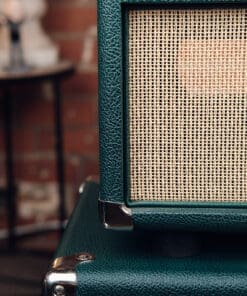 Two Rock Classic Reverb Signature 100W Head and 4x10 Cab - British Racing Green Tolex! - Image 5