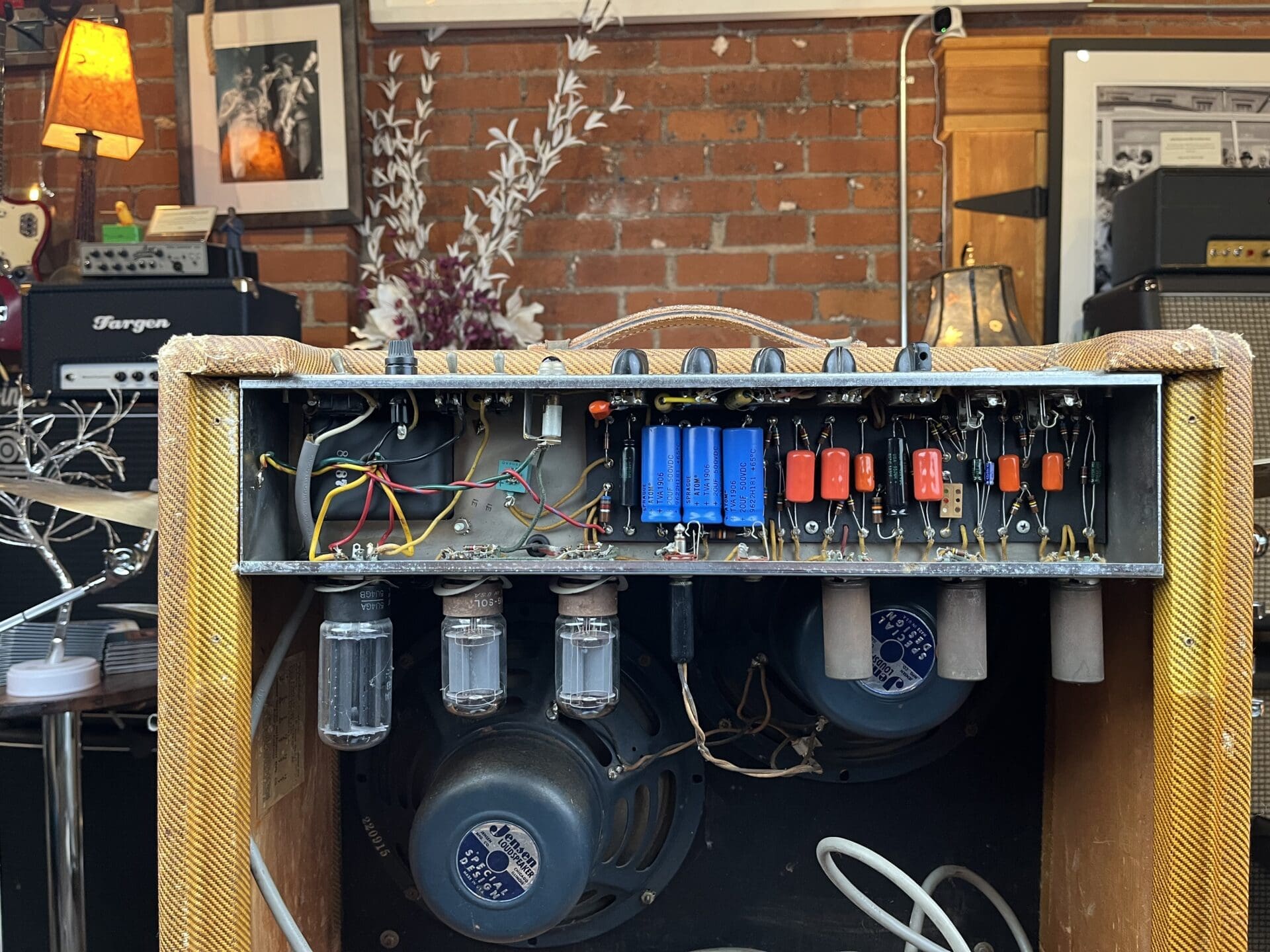 1959 Fender 5F4 Tweed Super Combo Amp - Killer Tweed Tones! - Image 13