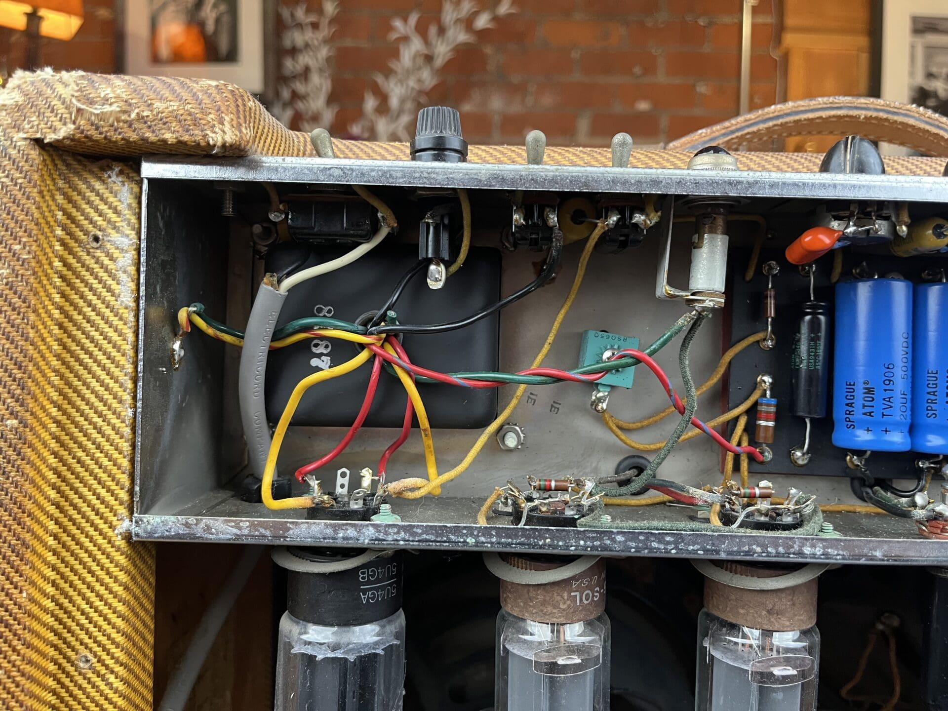 1959 Fender 5F4 Tweed Super Combo Amp - Killer Tweed Tones! - Image 14