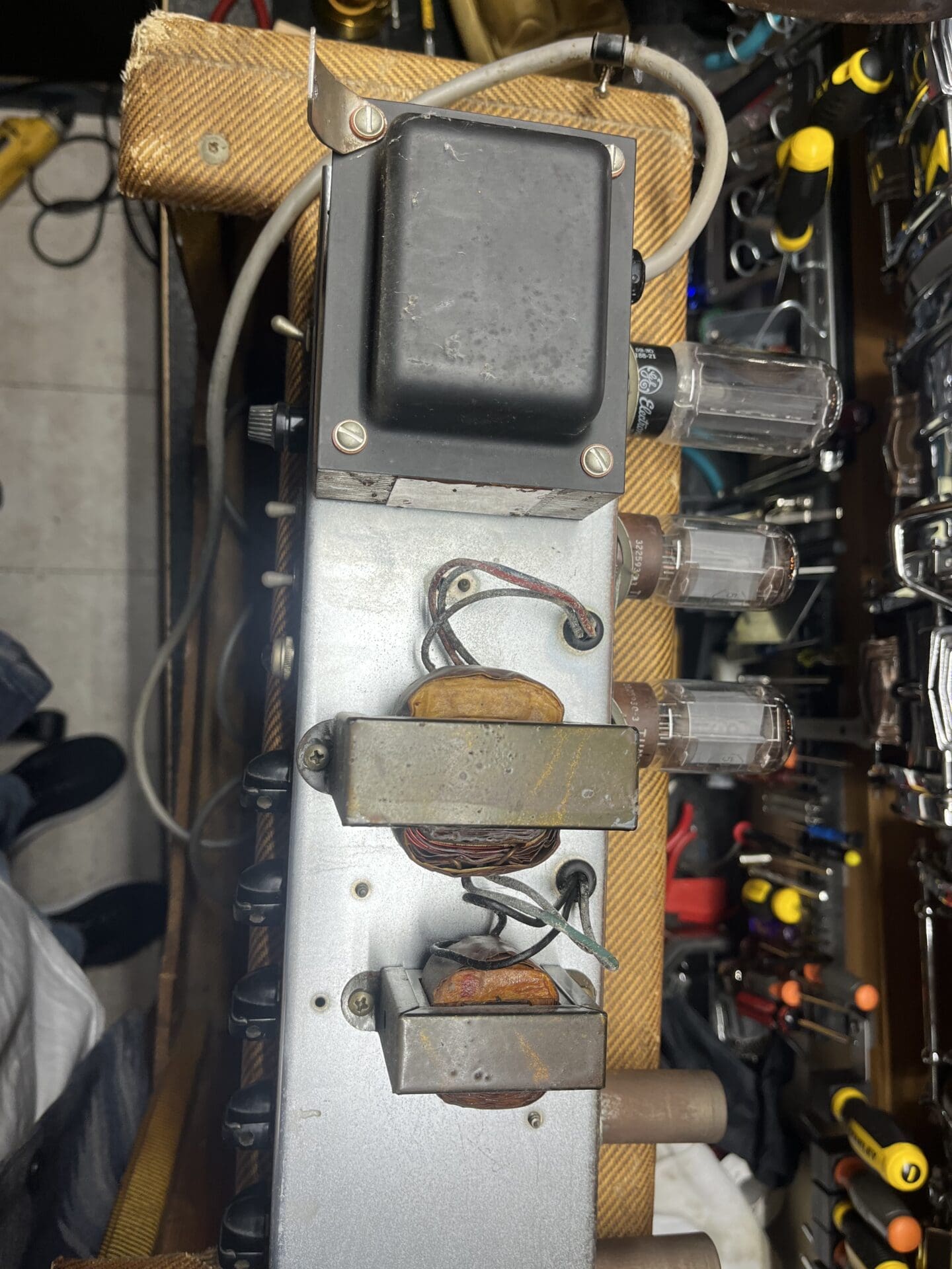 1959 Fender 5F4 Tweed Super Combo Amp - Killer Tweed Tones! - Image 16