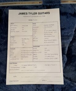 James Tyler Guitars JTG-Mk1 - Blue Milky Way Finish! - Image 11