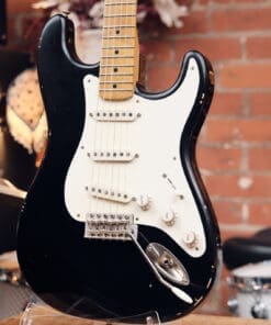 K-Line Springfield S-Style Electric Guitar - Black with Maple  #060157 - Image 4