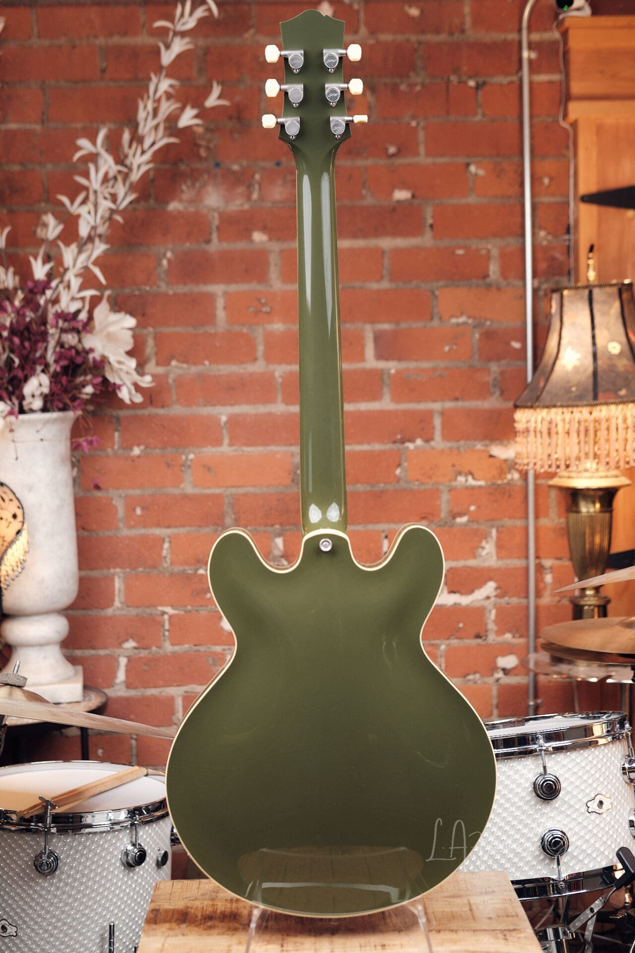 Collings I-30 LC Electric Guitar in Aged Olive Drab Green - Image 10