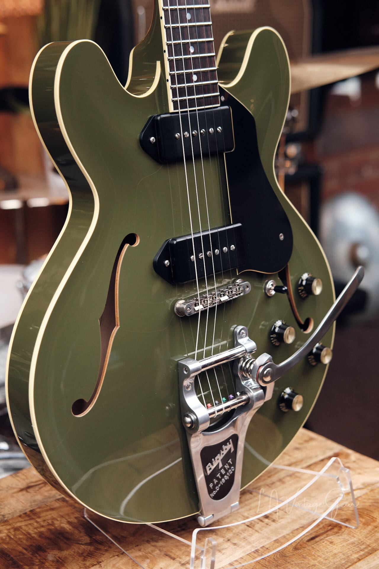 Collings I-30 LC Electric Guitar in Aged Olive Drab Green - Image 6