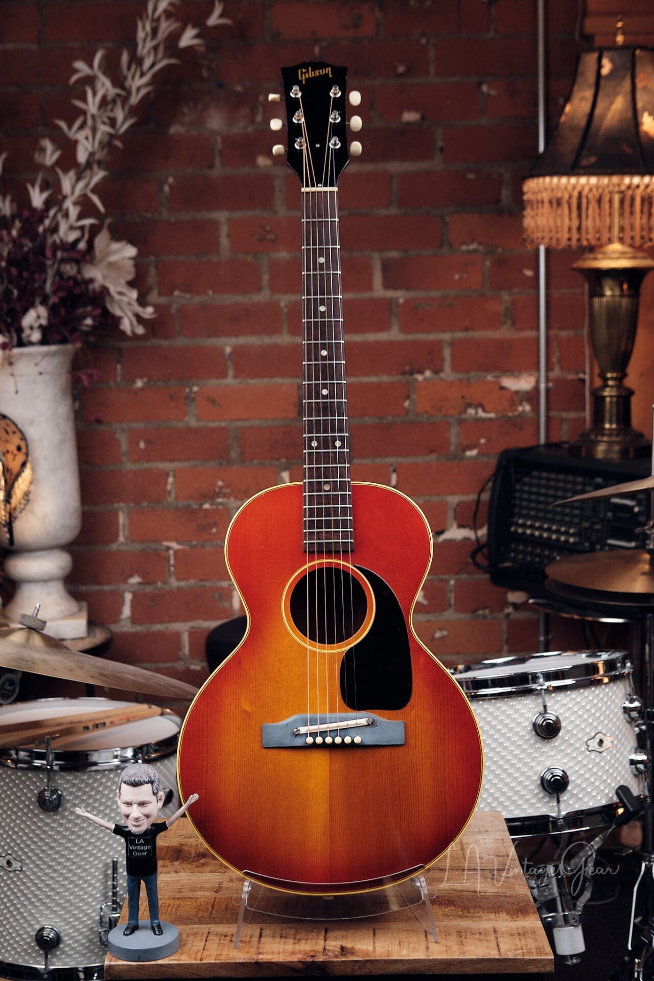 1966 Gibson B-25 3/4 Acoustic Guitar – Sunburst w/ Original Chipboard Case