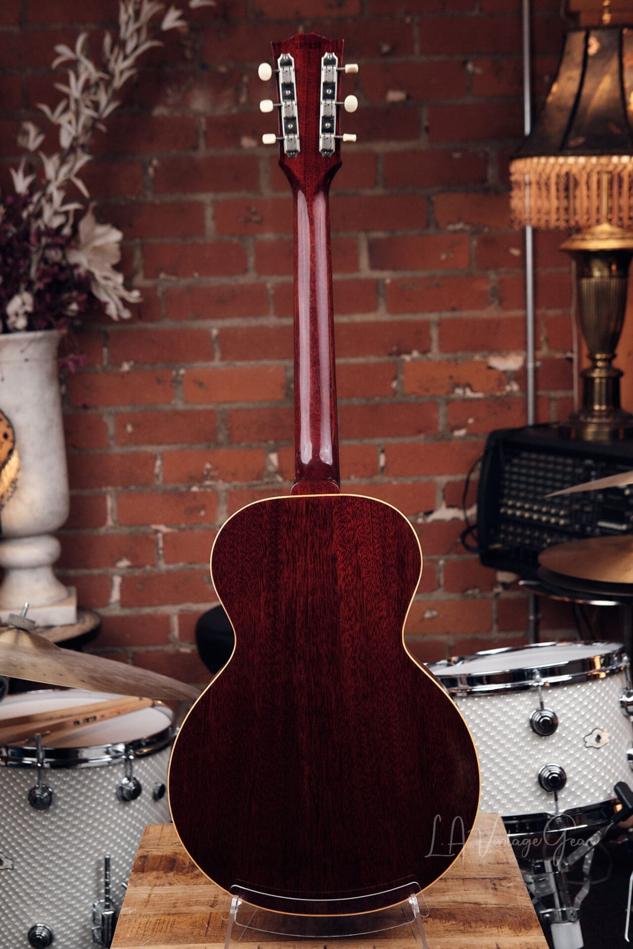 1966 Gibson B-25 3/4 Acoustic Guitar – Sunburst w/ Original Chipboard Case - Image 8