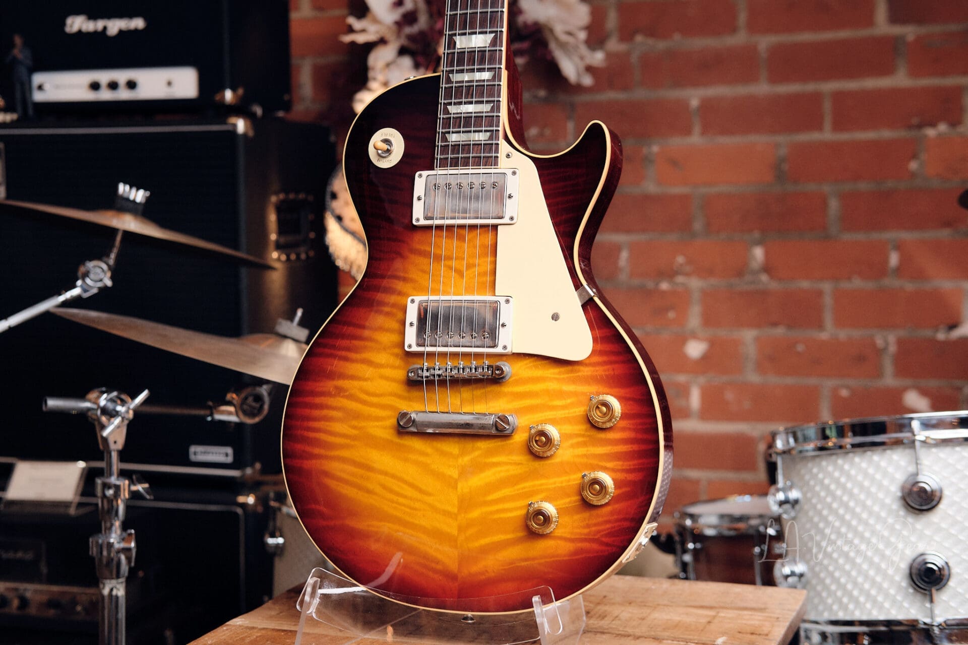 2024 Gibson Custom Shop '59 Standard Les Paul R9 VOS - Bourbon Burst! - Image 3