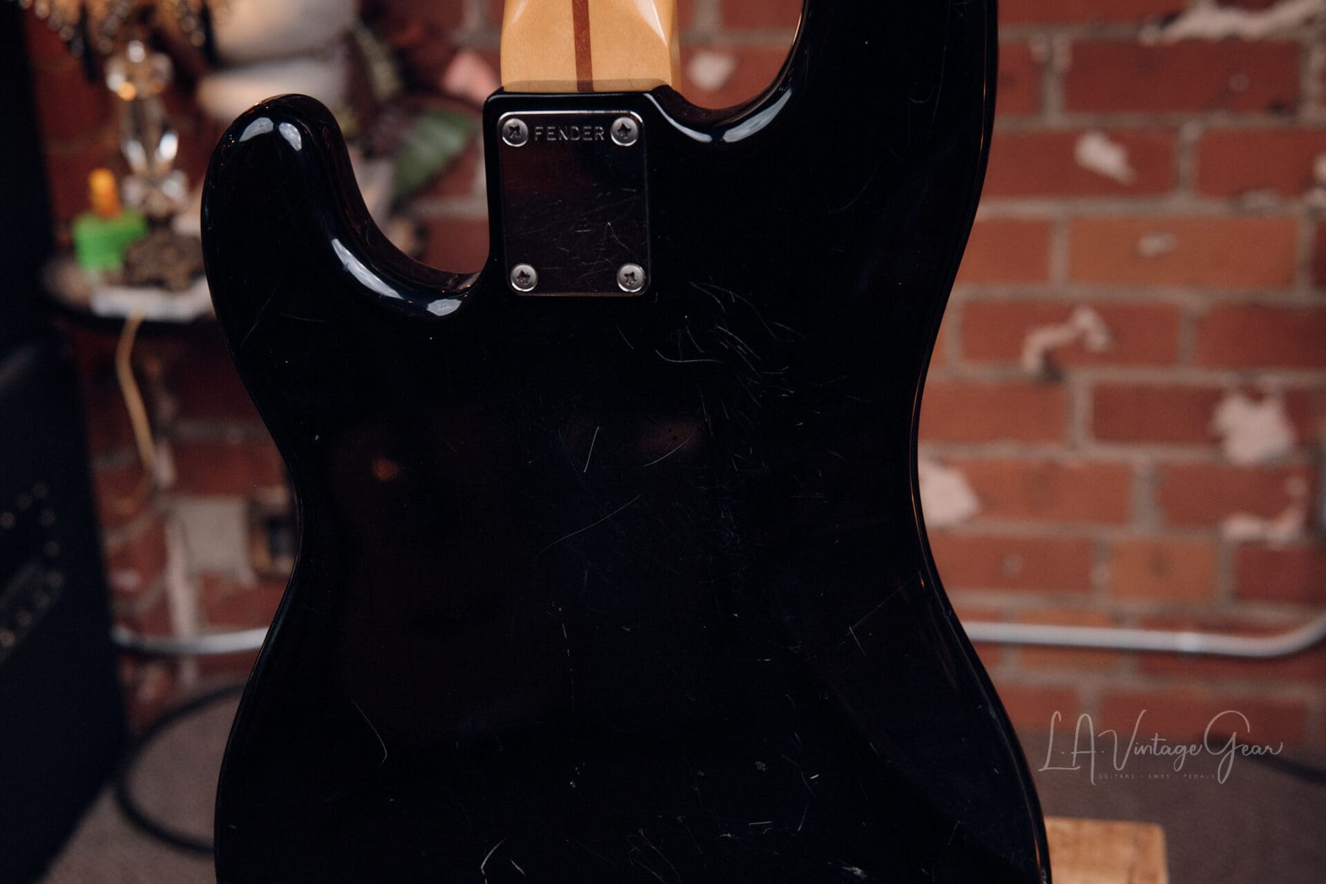 1984-87 Fender MIJ Precision Bass – Black with Hardshell Case - Image 18