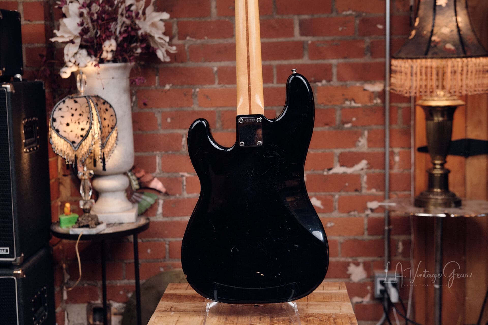 1984-87 Fender MIJ Precision Bass – Black with Hardshell Case - Image 15