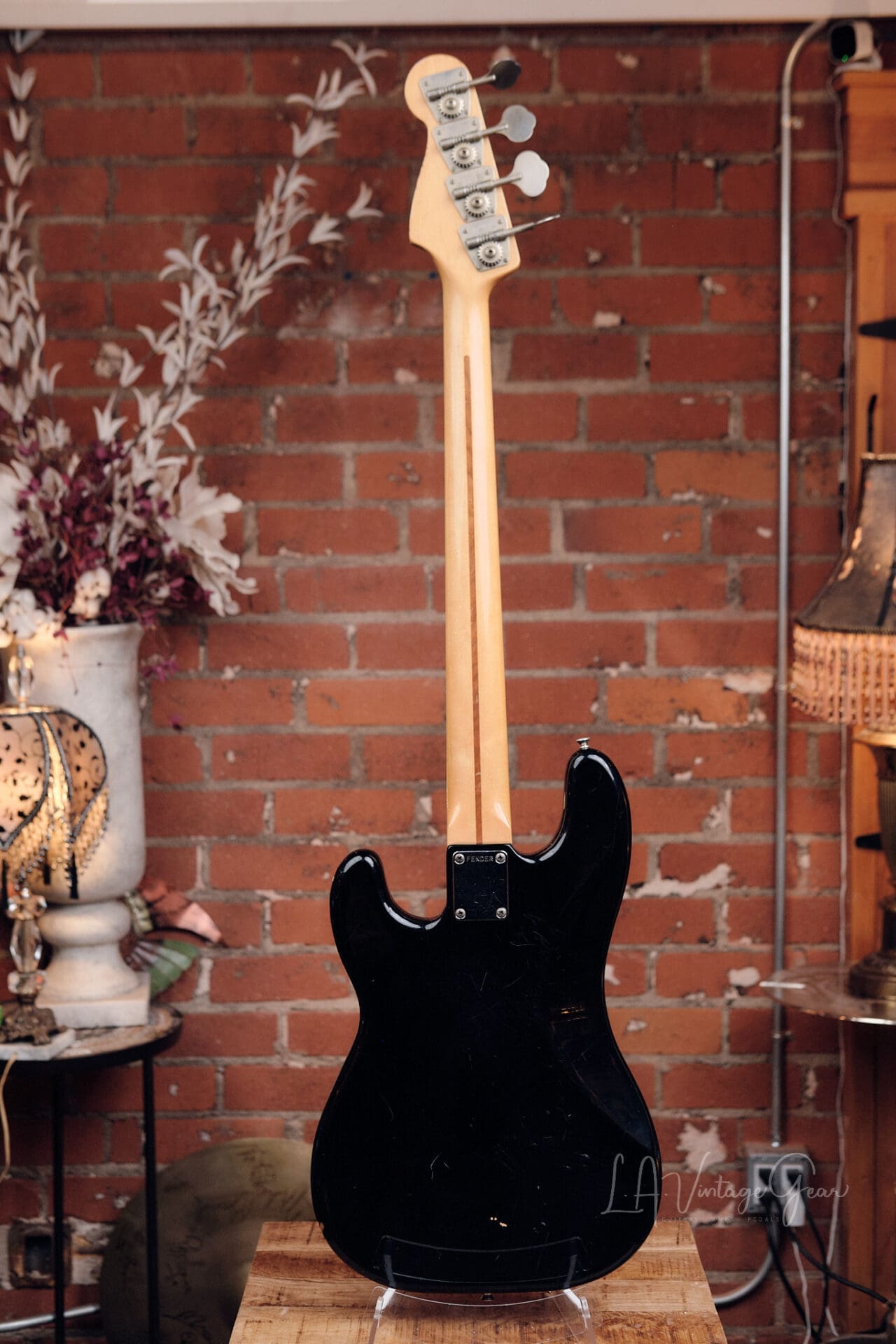 1984-87 Fender MIJ Precision Bass – Black with Hardshell Case - Image 14