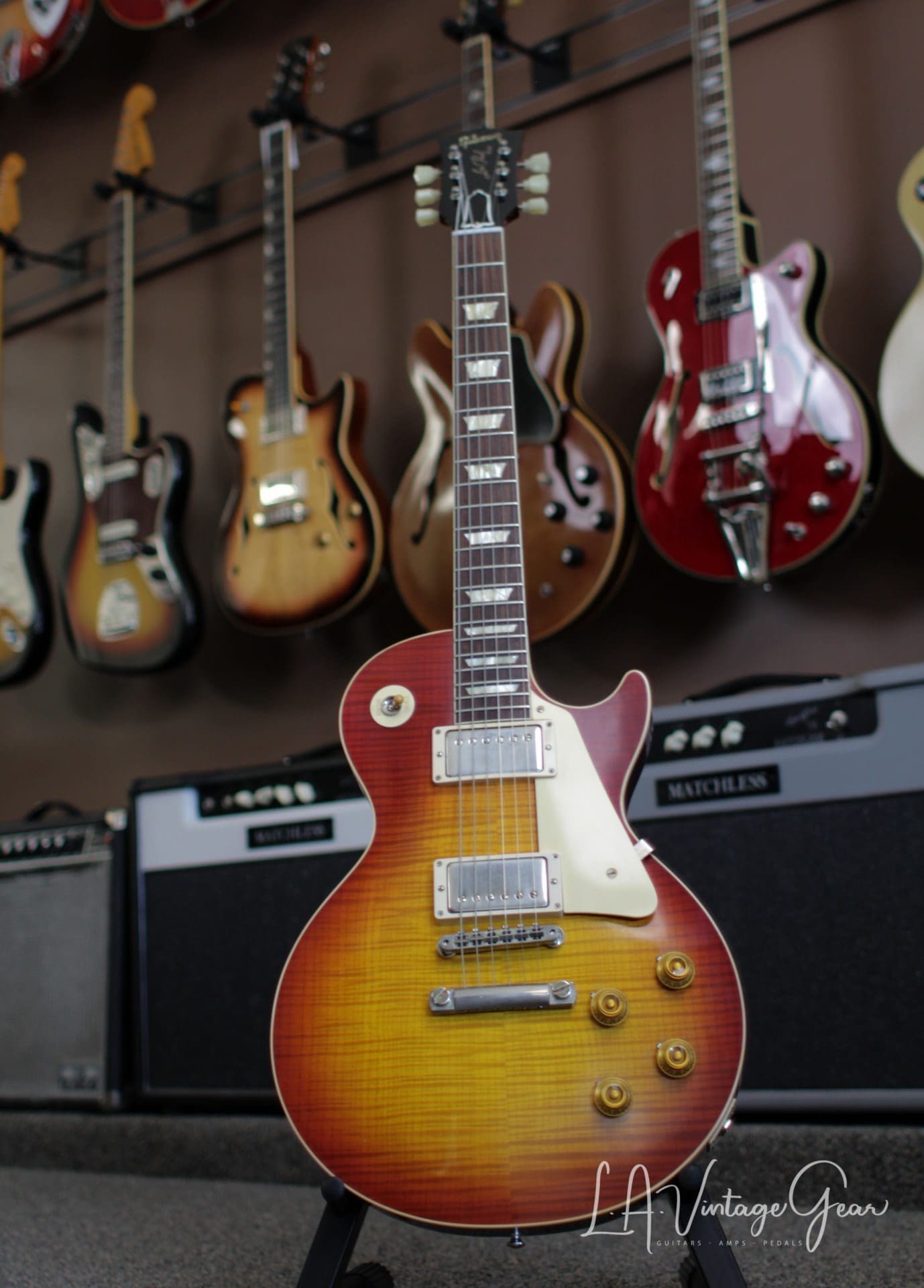 Gibson Les Paul R9 - 60th Anniversary in a Cherry Burst & Flame Maple VOS Finish (2019) - Image 3