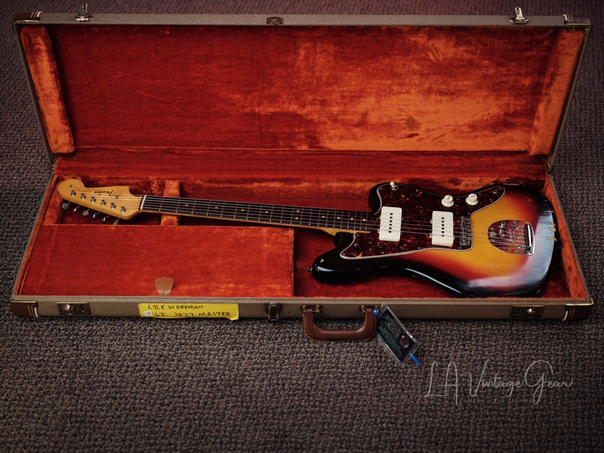 Fender Vintage 1963 Jazzmaster Electric Guitar - Excellent Shape! Lyle Workman Collection - Image 23