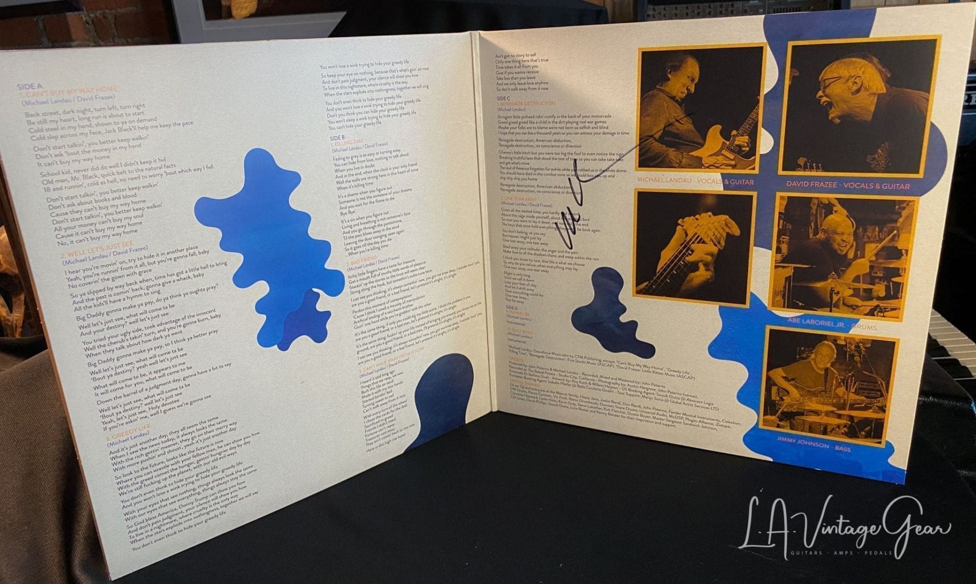 Michael Landau Liquid Quartet Live - Double Record Set On Blue Vinyl - In Stock & Signed by Mike! - Image 2