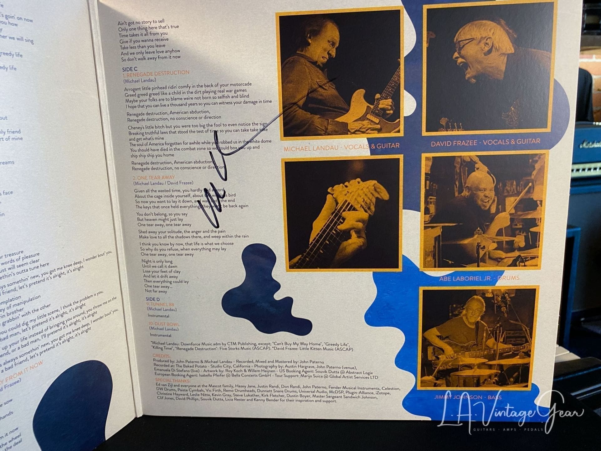 Michael Landau Liquid Quartet Live - Double Record Set On Blue Vinyl - In Stock & Signed by Mike! - Image 3