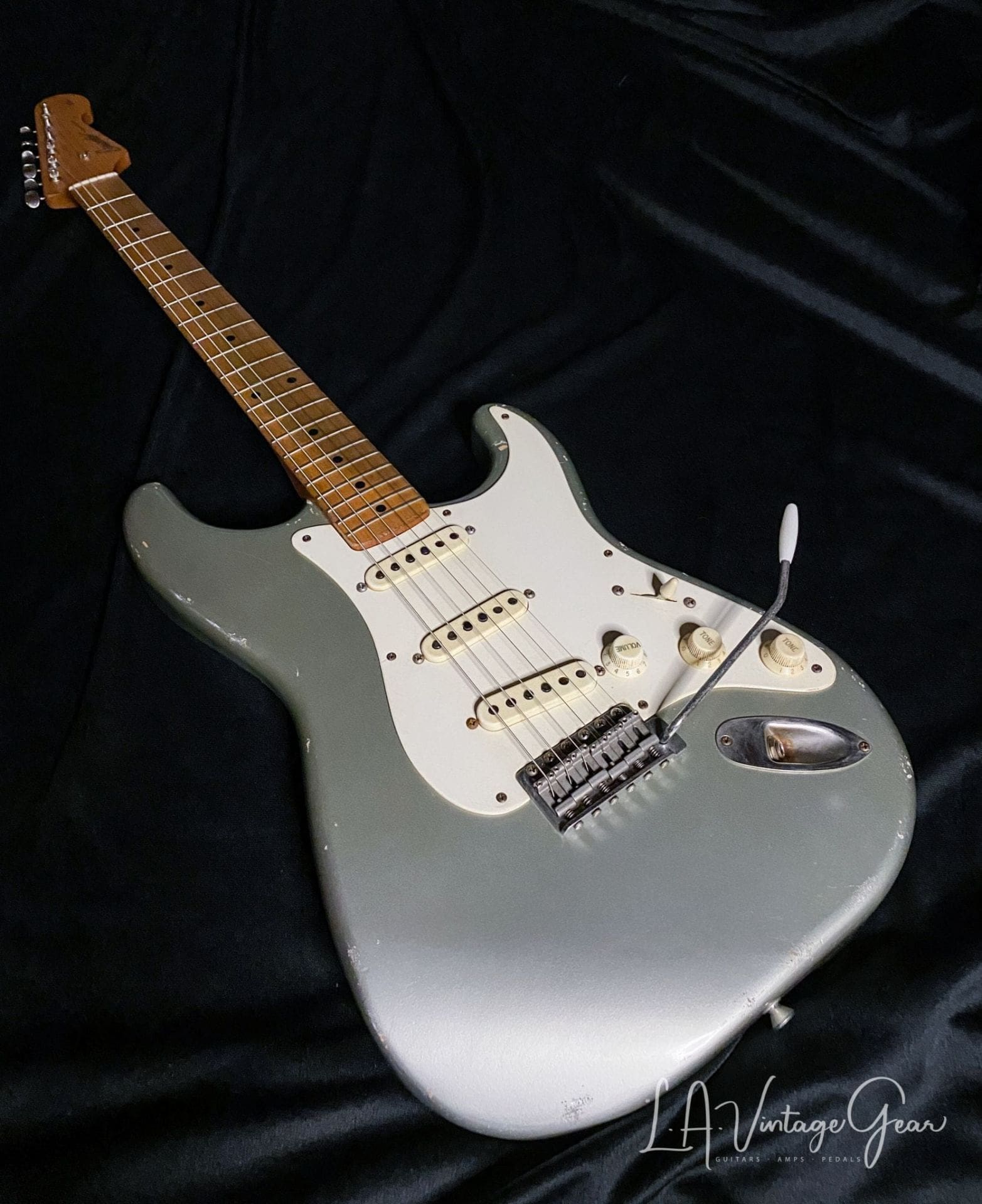 (SOLD) Danocaster Double Cut in Firemist Silver - Image 2