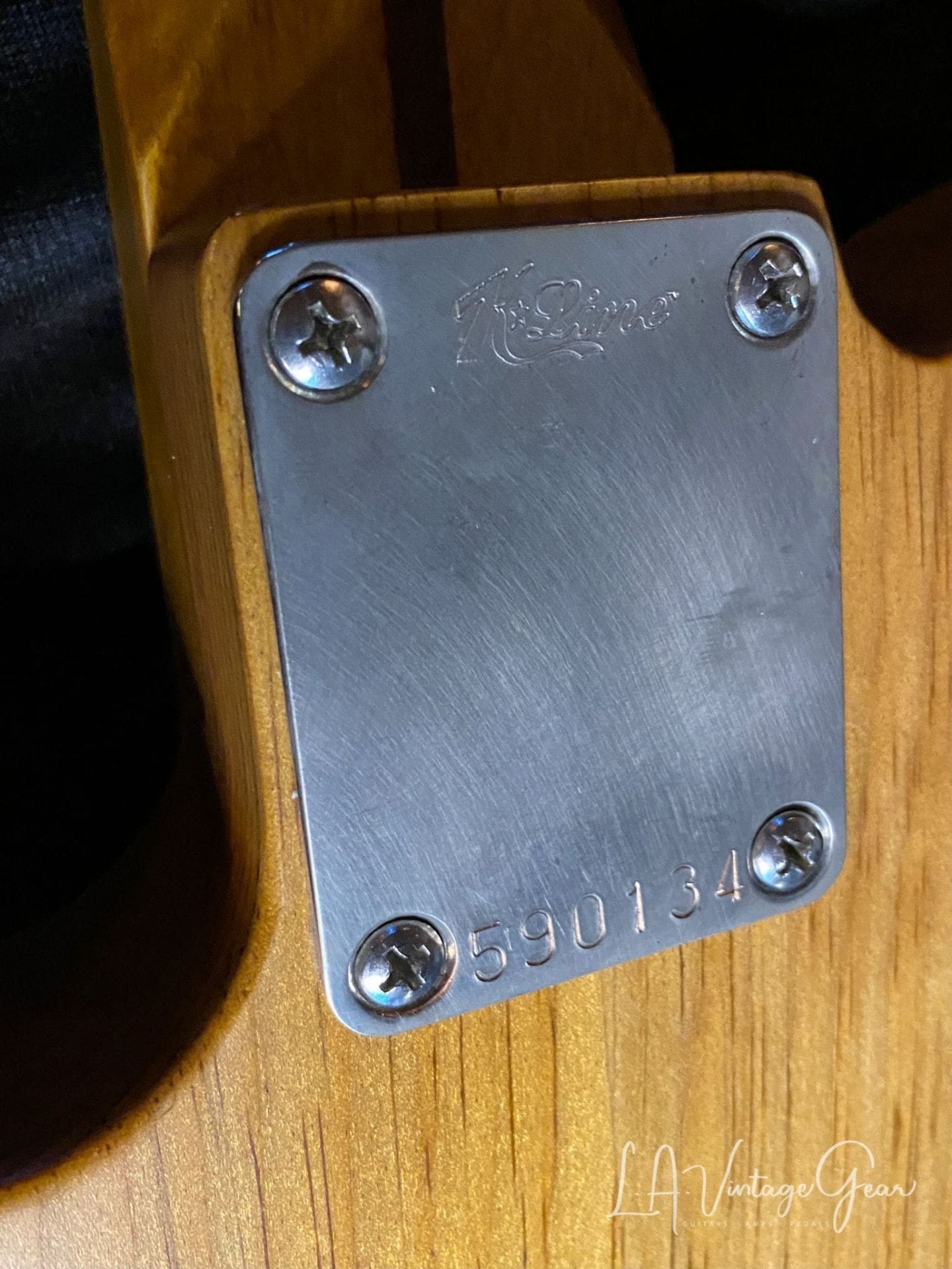 (SOLD) K-Line Truxton Black Guard 'NoCaster' T -Style Electric Guitar with a Roasted Pine Body - Image 8