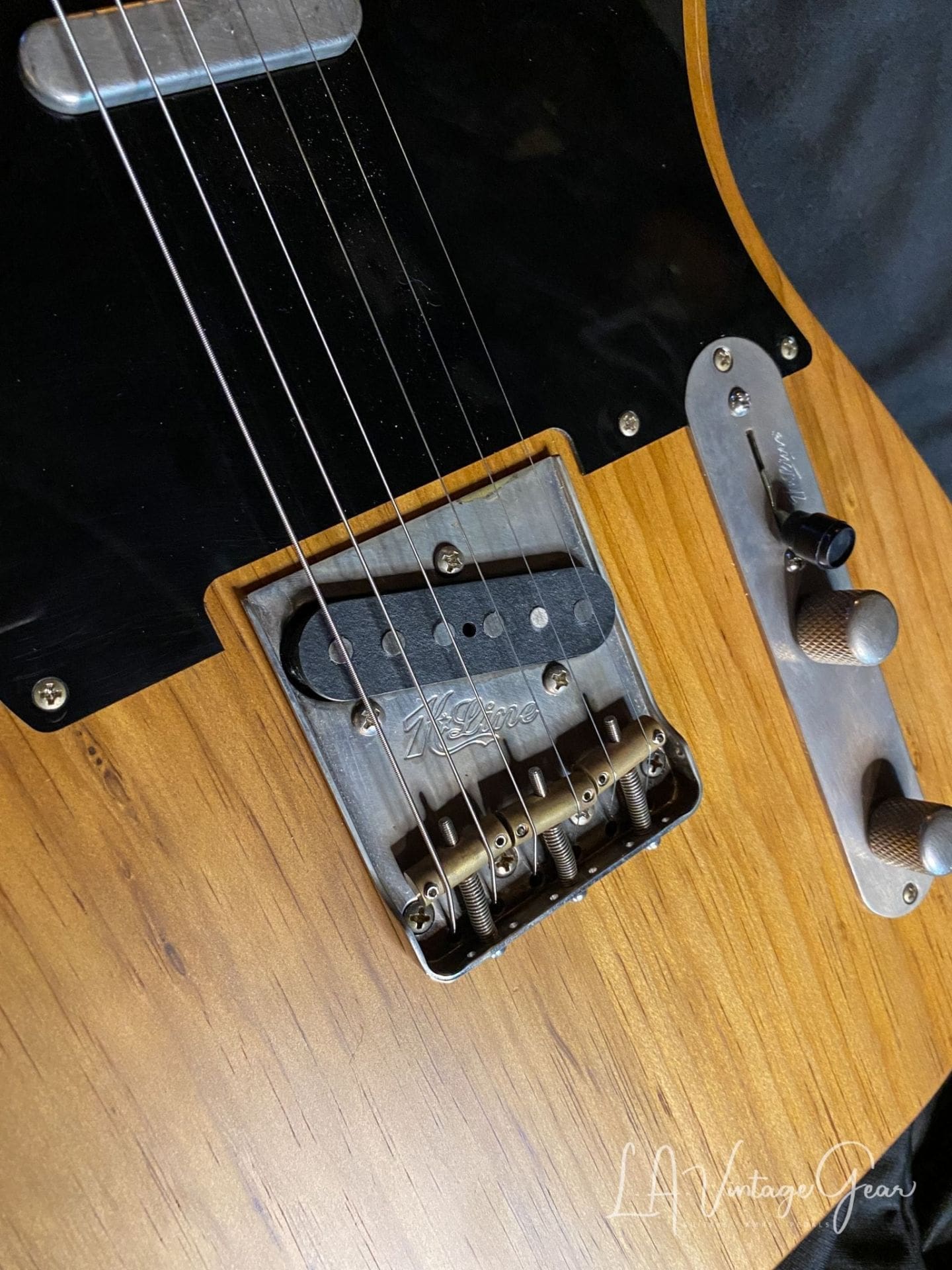 (SOLD) K-Line Truxton Black Guard 'NoCaster' T -Style Electric Guitar with a Roasted Pine Body - Image 9