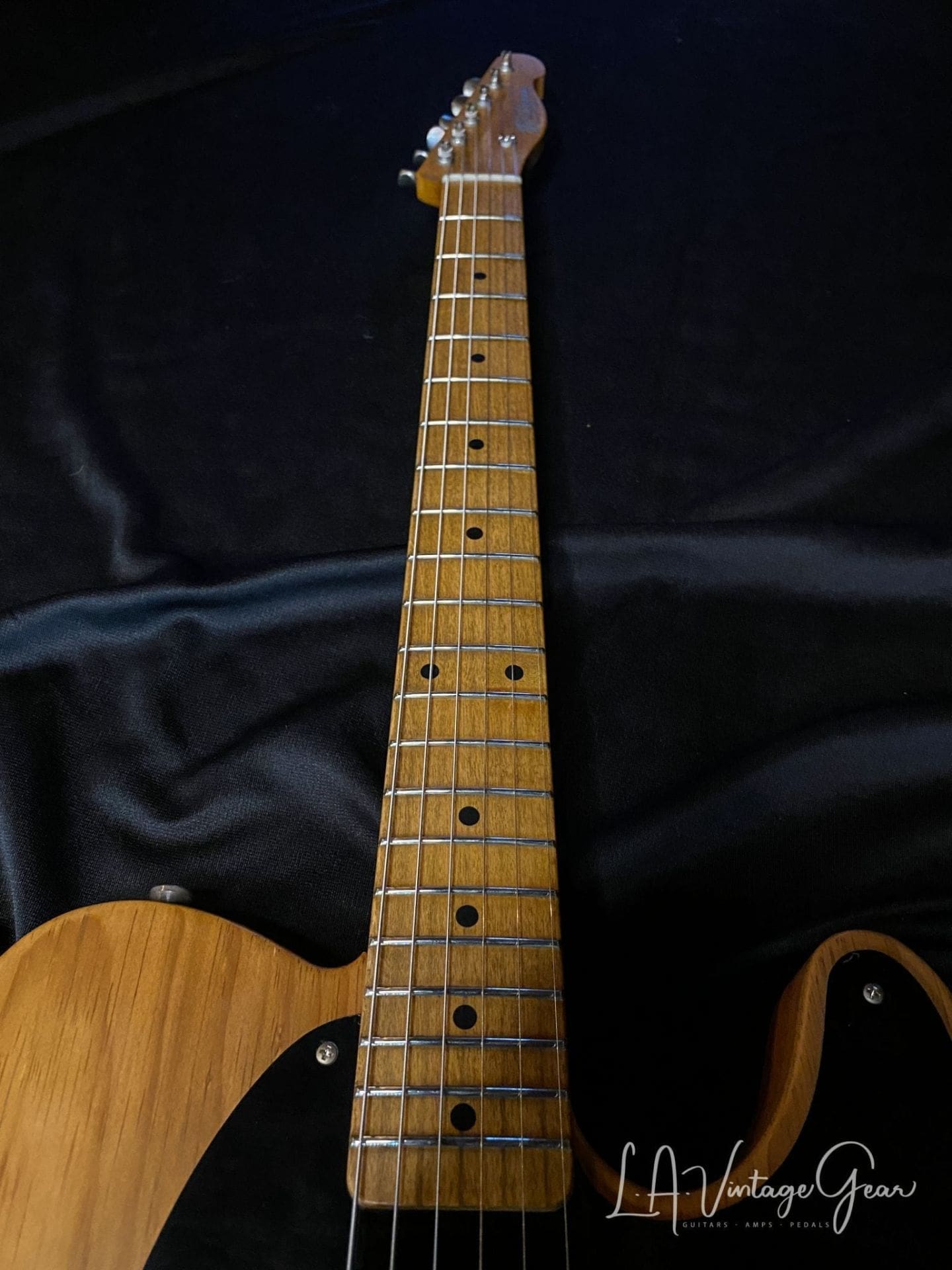 (SOLD) K-Line Truxton Black Guard 'NoCaster' T -Style Electric Guitar with a Roasted Pine Body - Image 10