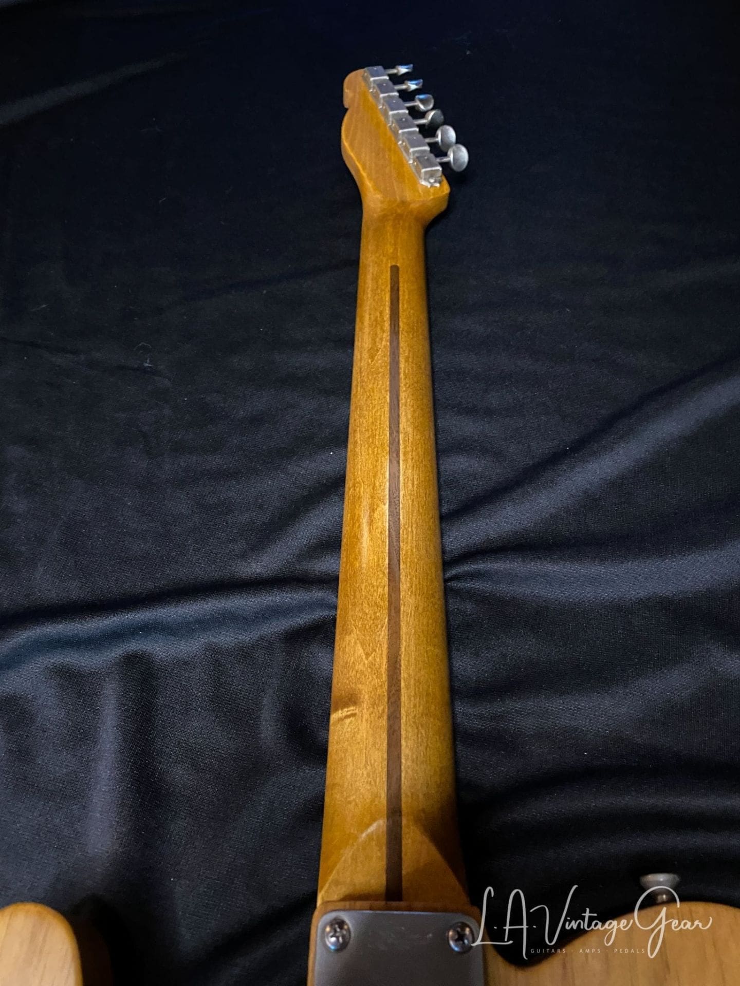 (SOLD) K-Line Truxton Black Guard 'NoCaster' T -Style Electric Guitar with a Roasted Pine Body - Image 11