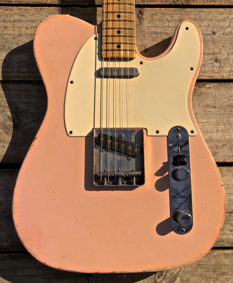 (SOLD) Danocaster 'Shell Pink' Single Cut Electric Guitar - Image 3