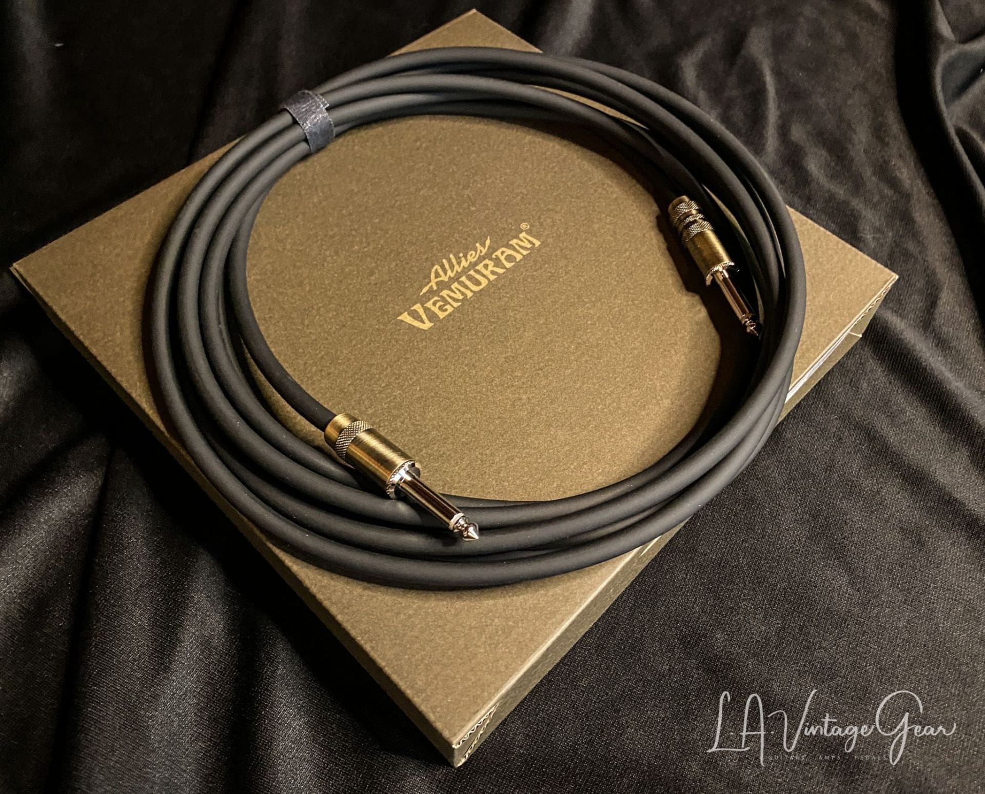 Allies/Vemuram Guitar Instrument Cable - Brass - 15 Feet - Image 2