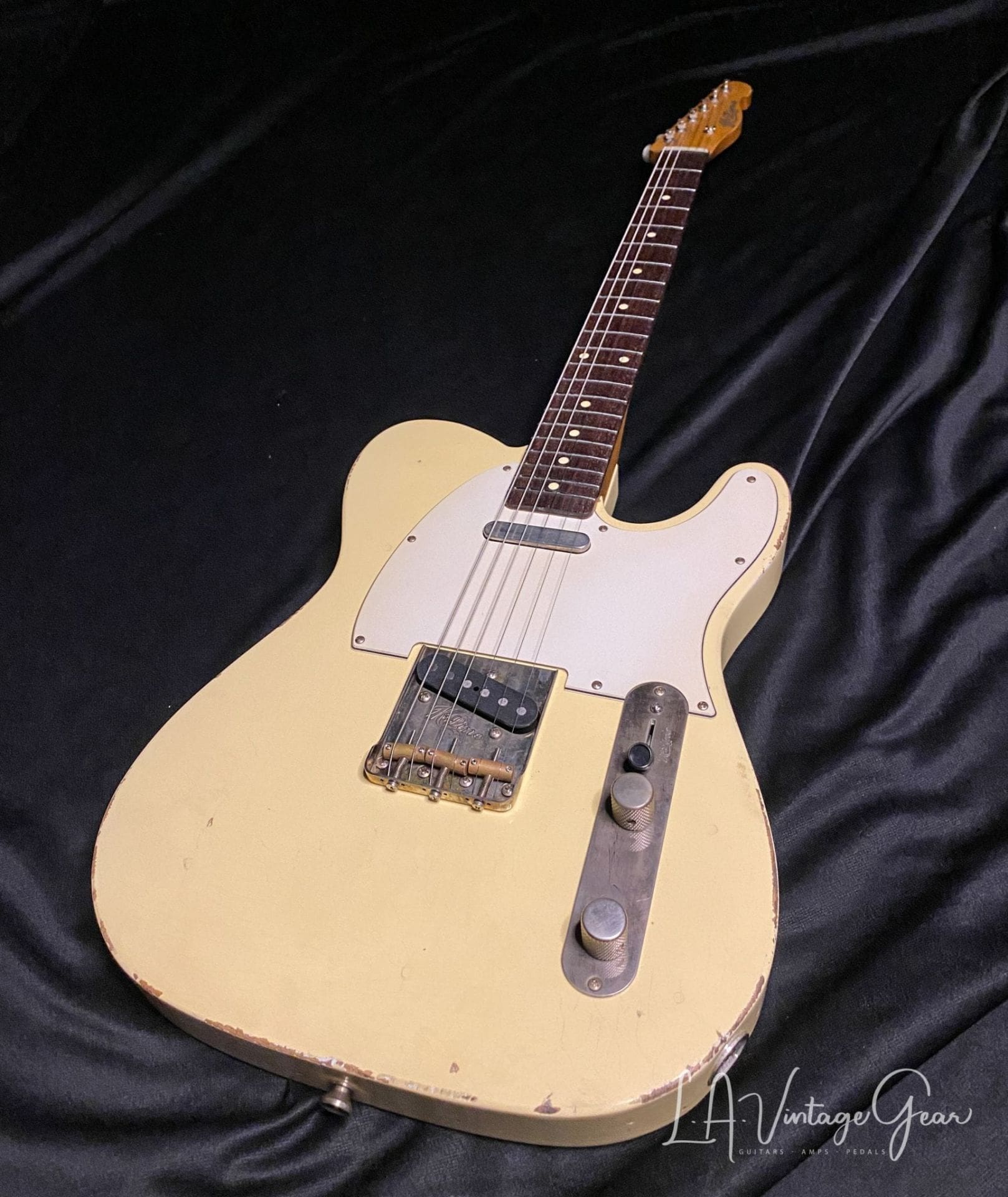 K-Line Truxton T-Style White Guard Electric Guitar in Vintage White -Brand New!