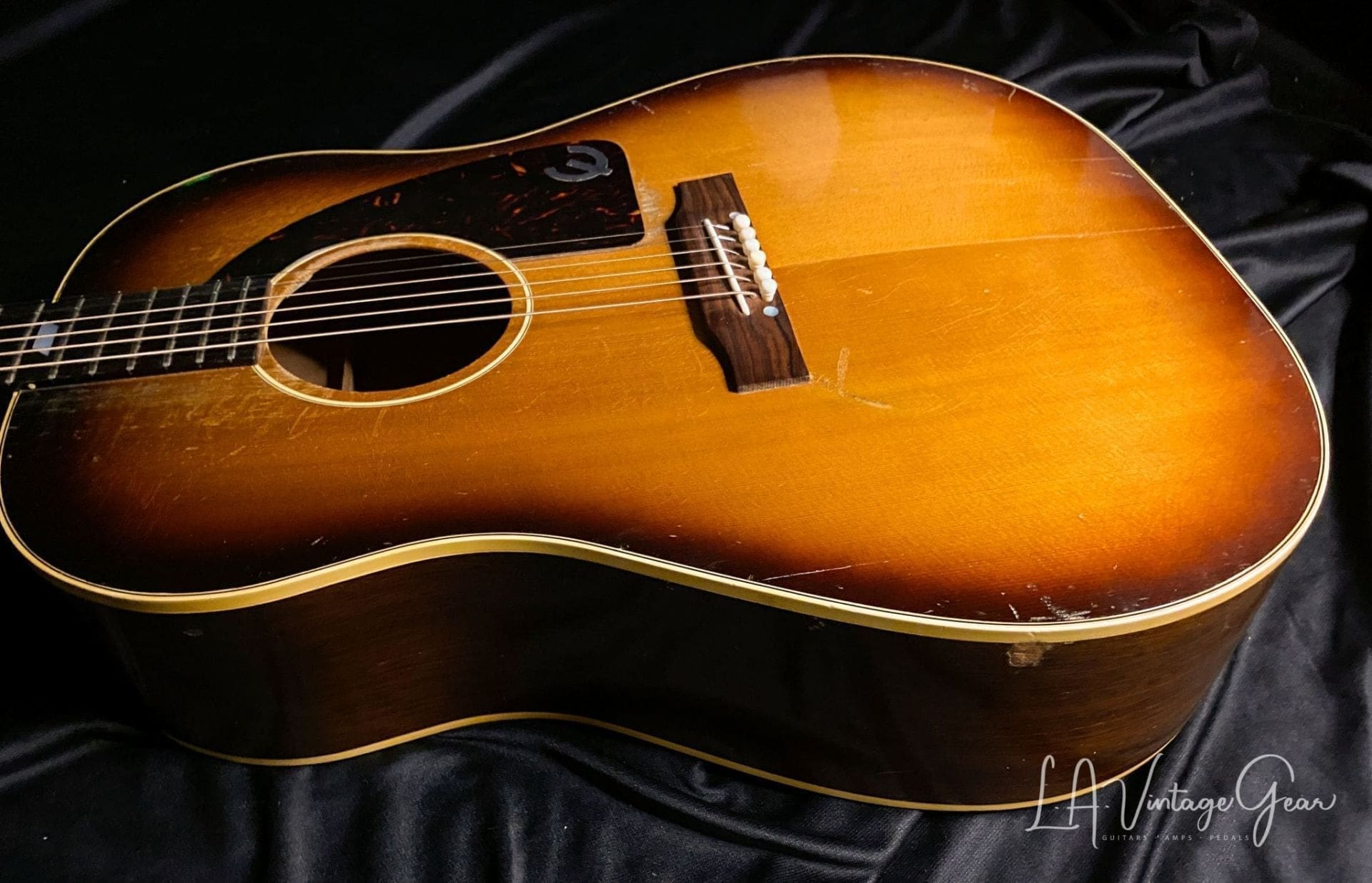 Epiphone Texan FT79 Acoustic Guitar -1962 Tobacco Sunburst - Image 5