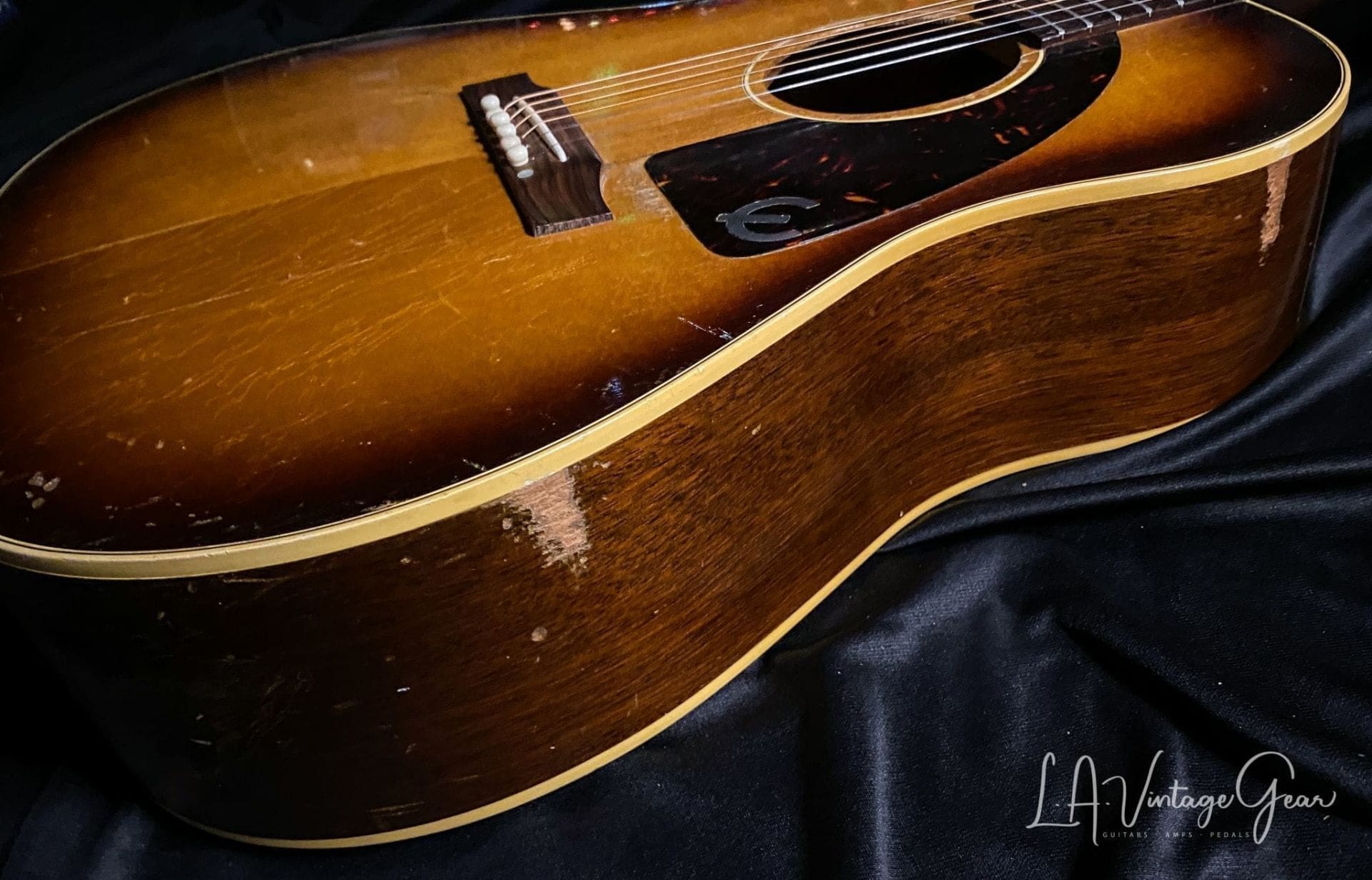 Epiphone Texan FT79 Acoustic Guitar -1962 Tobacco Sunburst - Image 6
