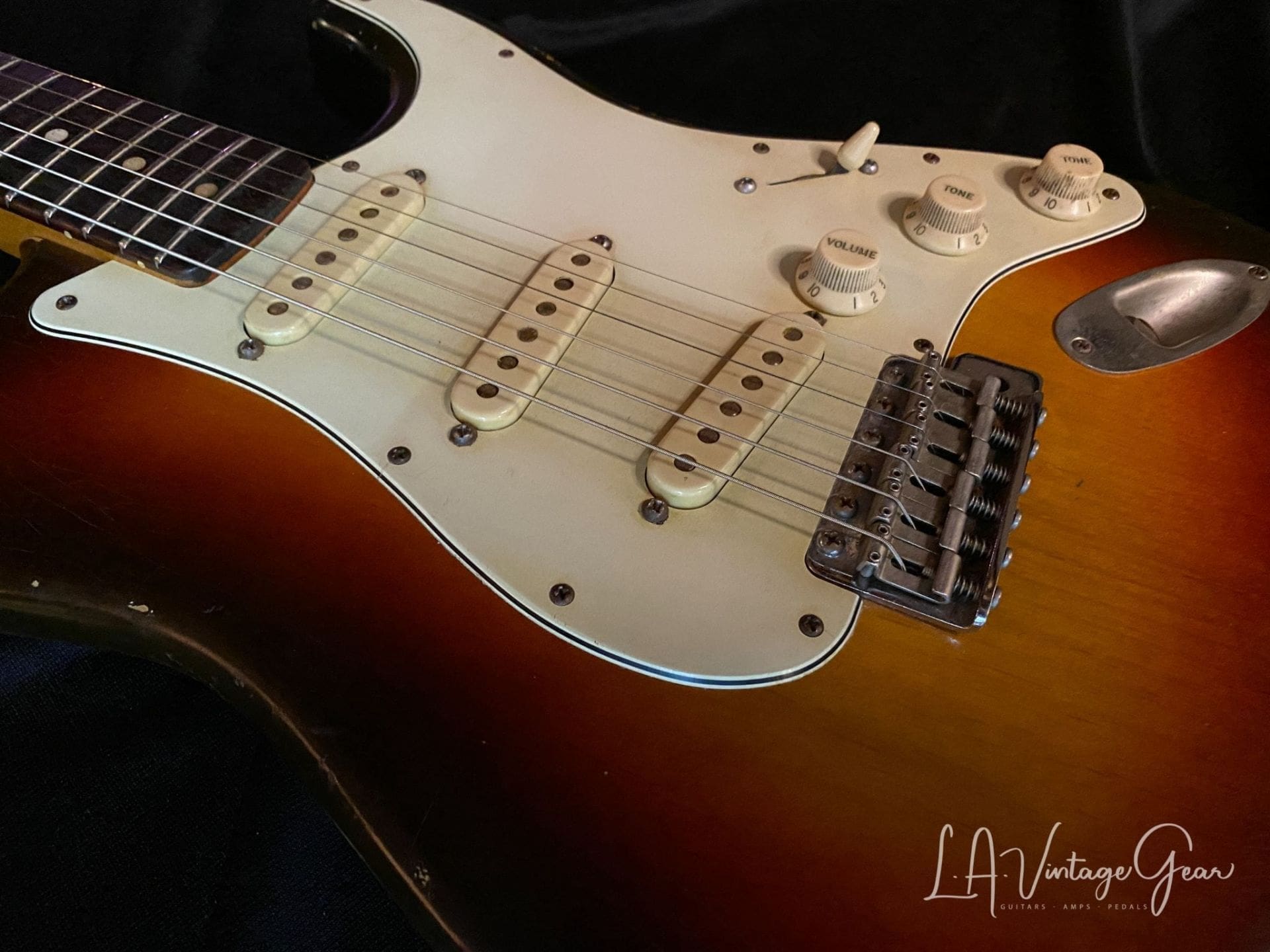 (SOLD) Danocaster 3T Sunburst Double Cut Electric Guitar - Image 4
