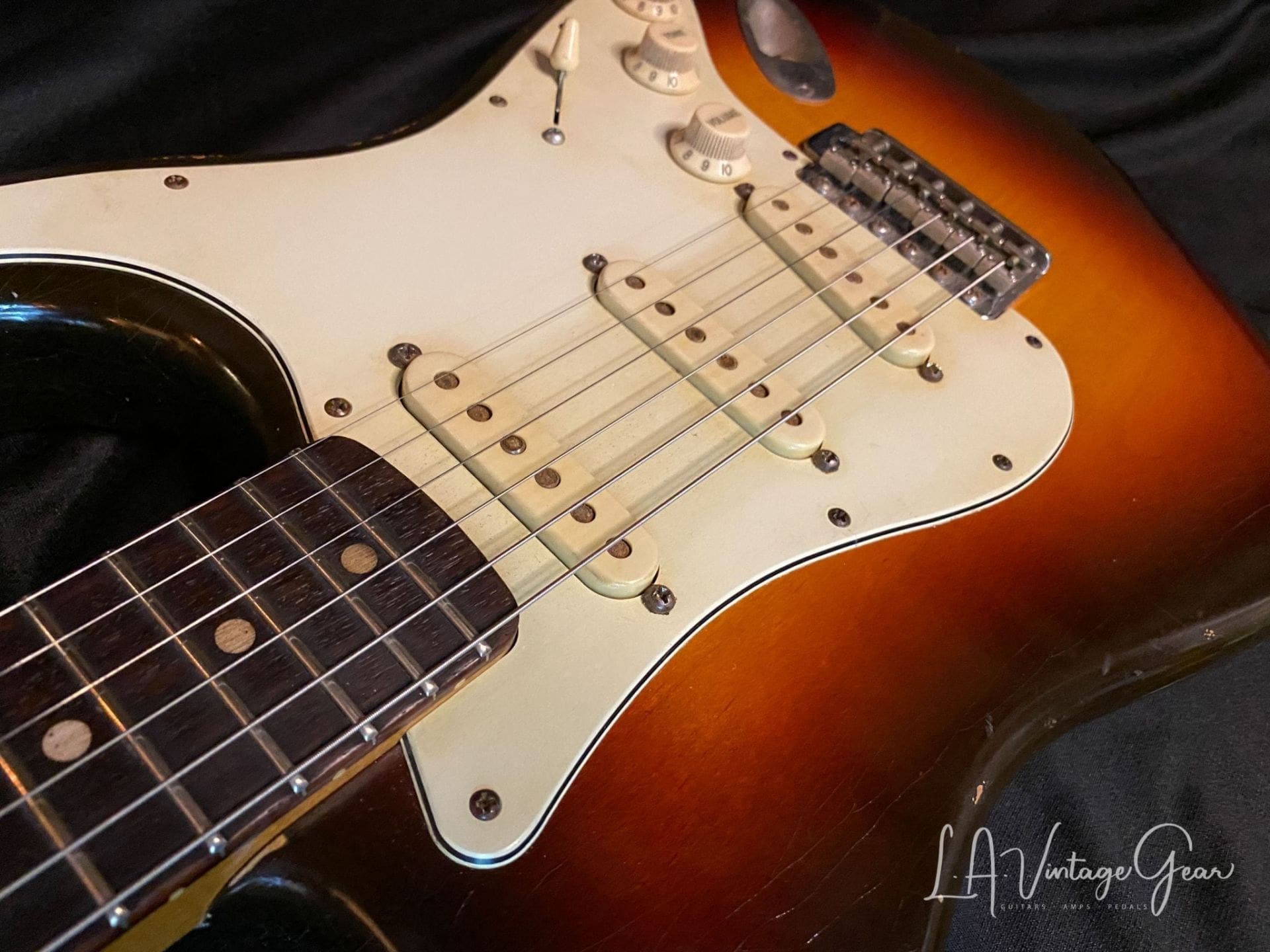 (SOLD) Danocaster 3T Sunburst Double Cut Electric Guitar - Image 5