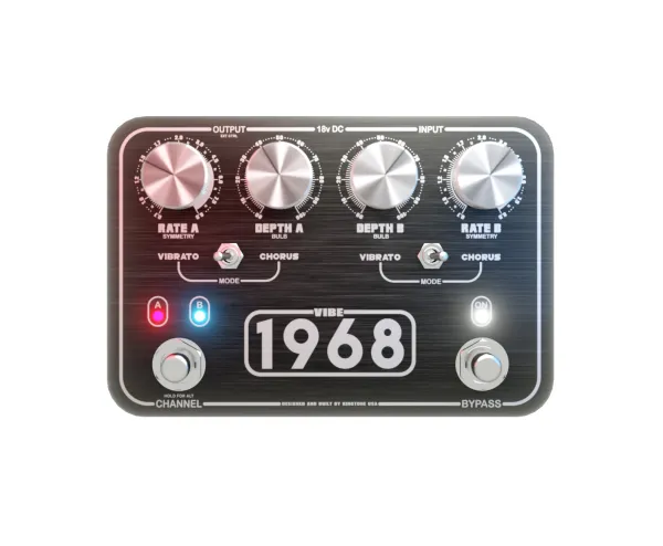 King Tone 1968 Vibe Pedal-The Vibe-1968 reawakens the tone of the revered 1968 Honey Vibe.