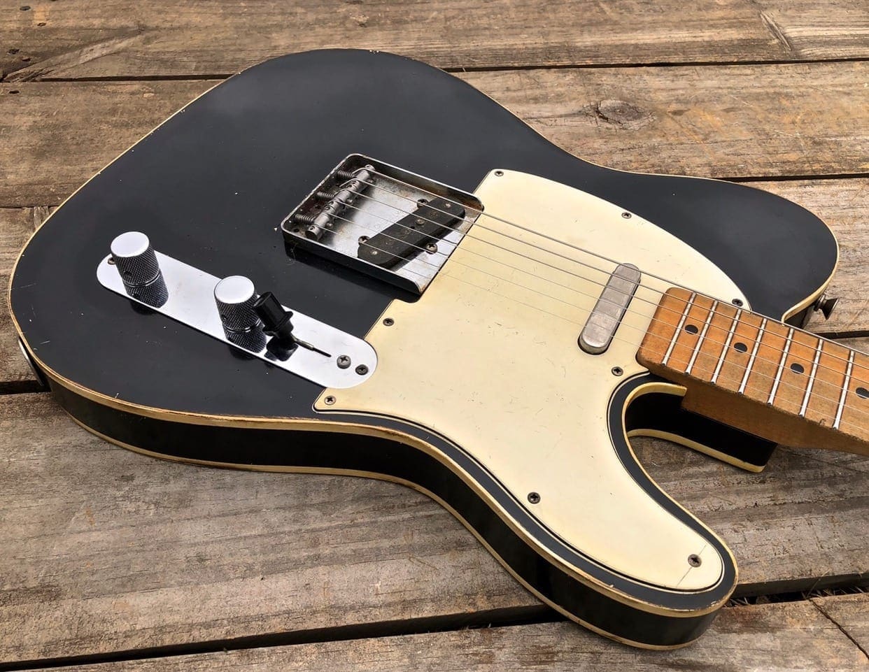 (SOLD) Danocaster Double Bound Single Cut Electric Guitar - Image 5