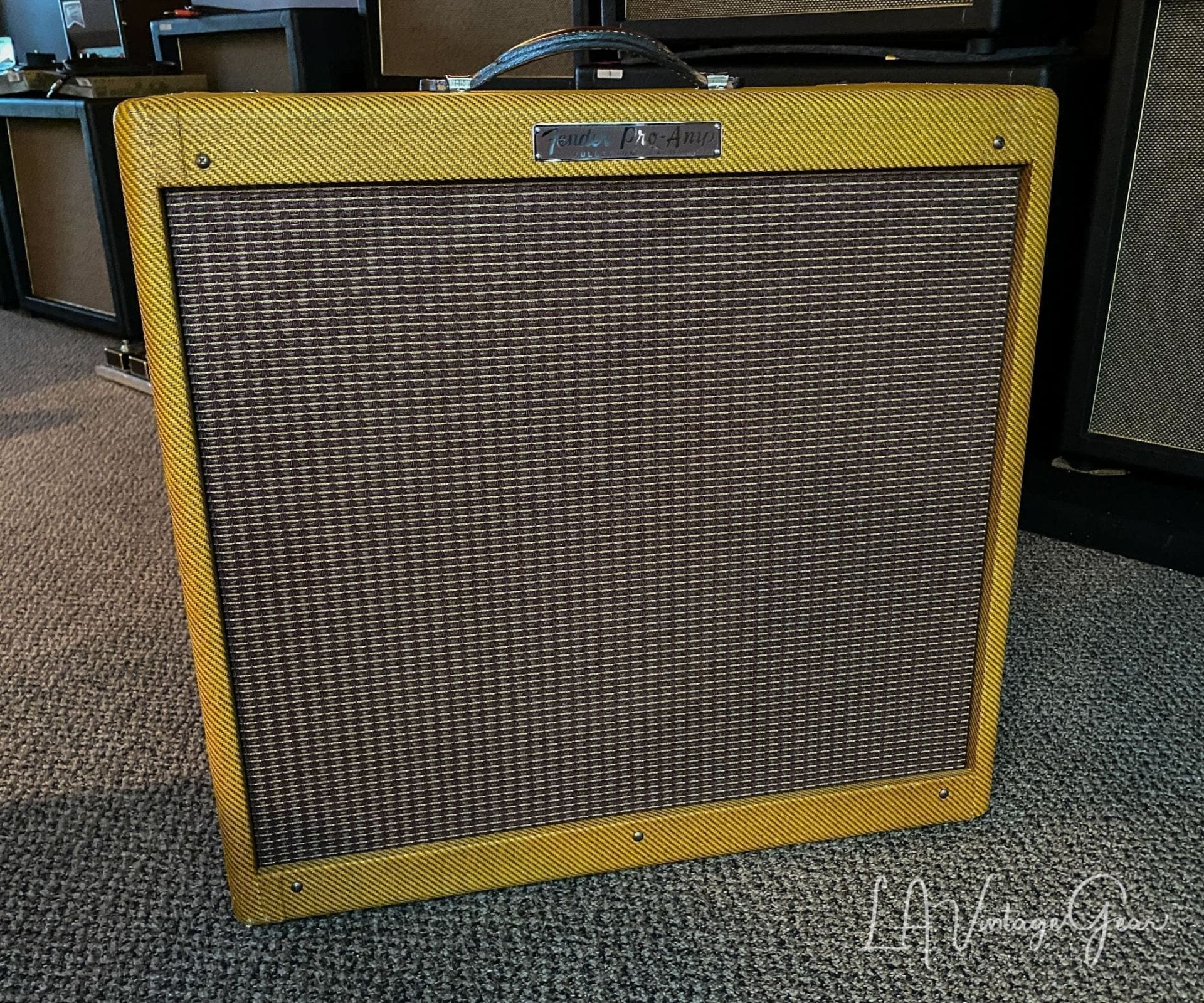 Fender 1957 Pro Tweed 5E5-A Amplifier with 1x15" Jensen Alnico Speaker & Kerry Wright Built Cab