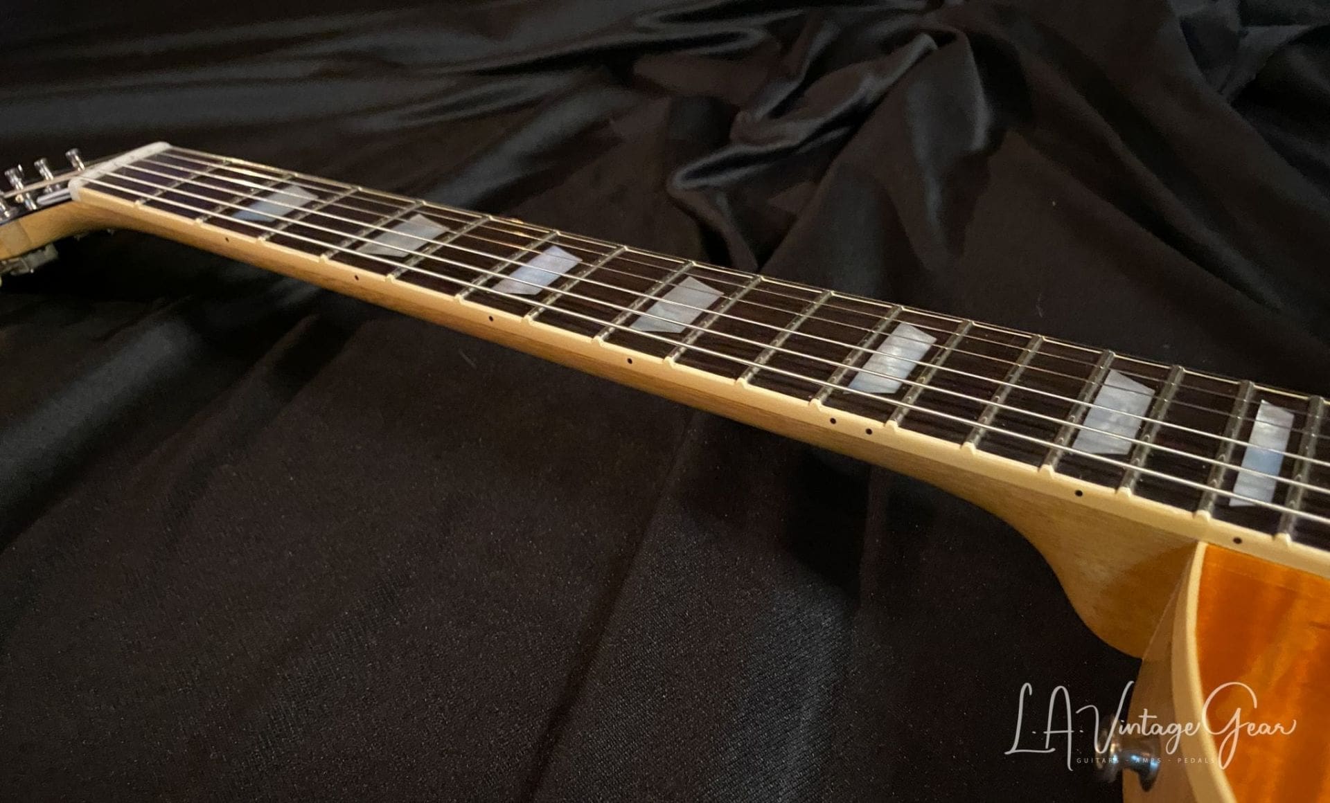 Rutters LP Inspired Guitar - Beautiful One Piece Flame Top ! Ron Ellis Humbuckers ! Korina Back - Image 15