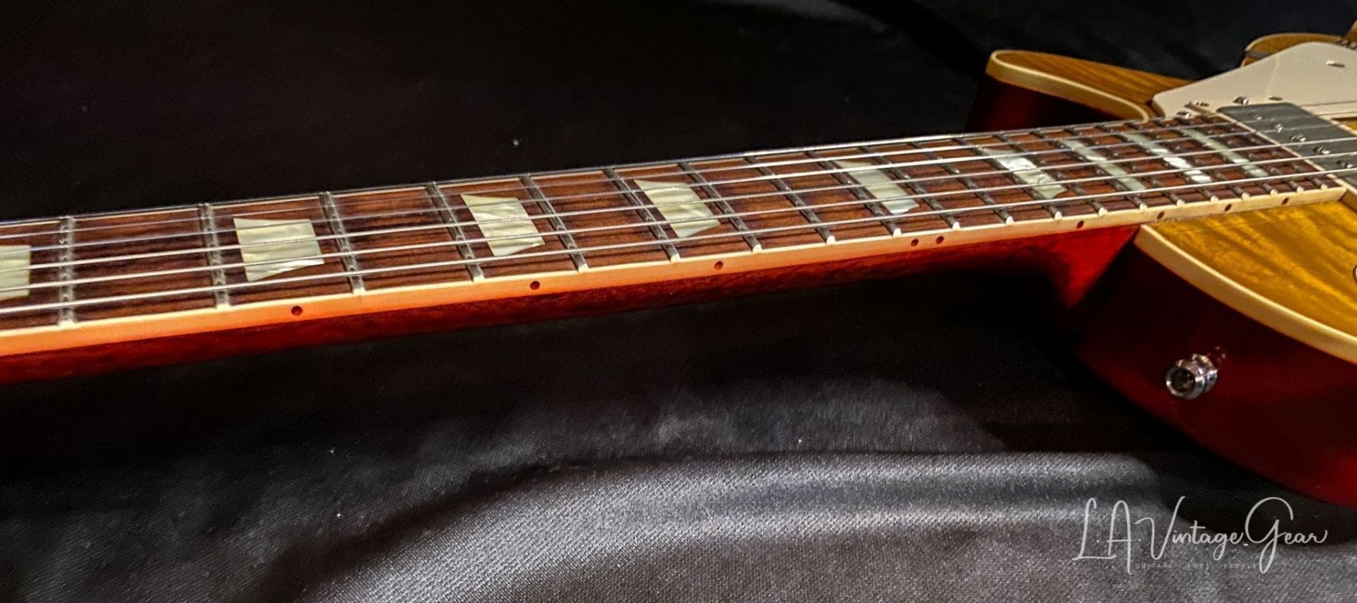 Gibson '59 Reissue Les Paul Custom VOS Electric Guitar 2014 Sunrise Tea Burst Flame Top - Image 16