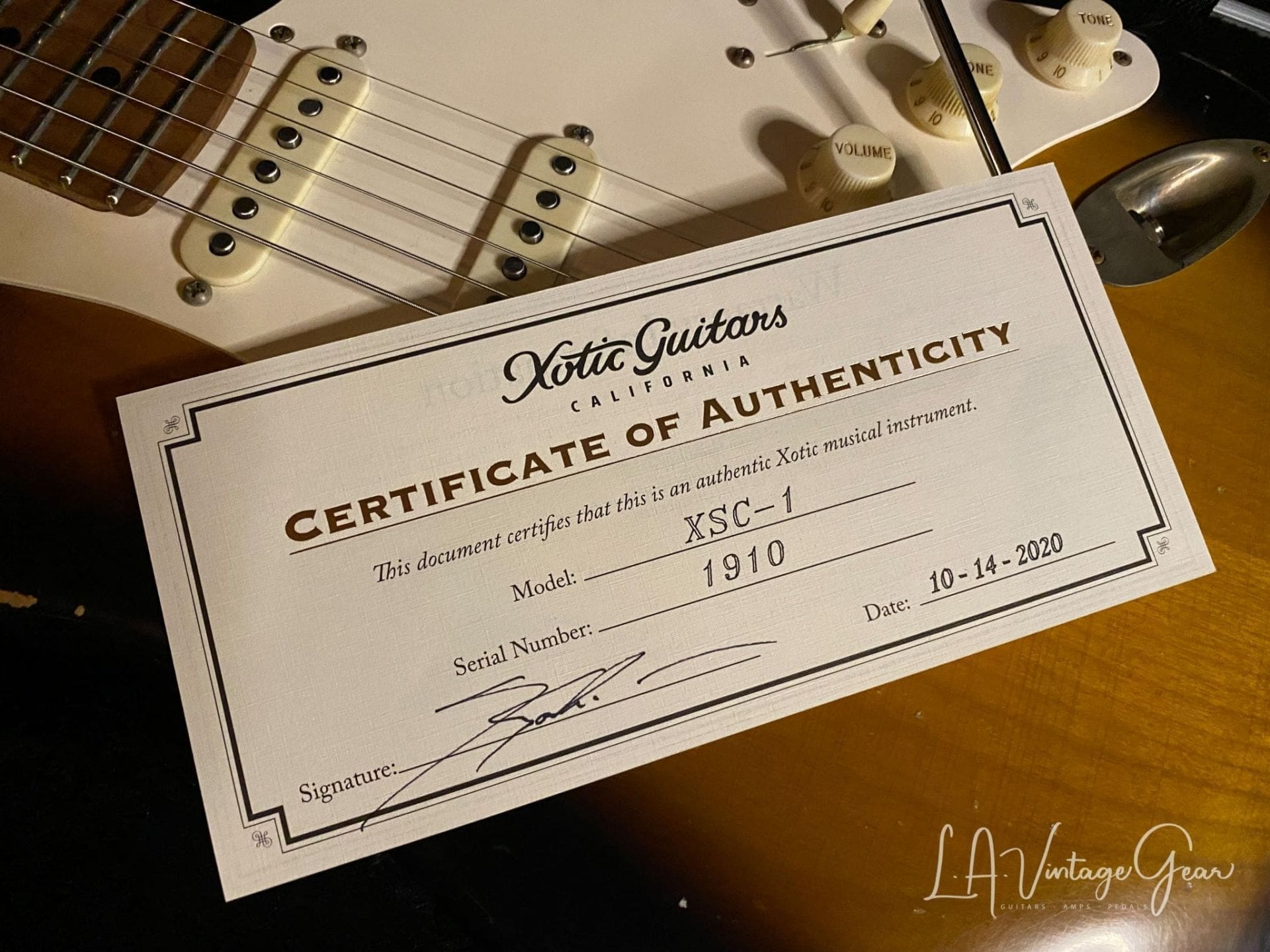 Xotic S-Style 2 Tone Burst Electric Guitar - XSC-1 #1910 - Image 15