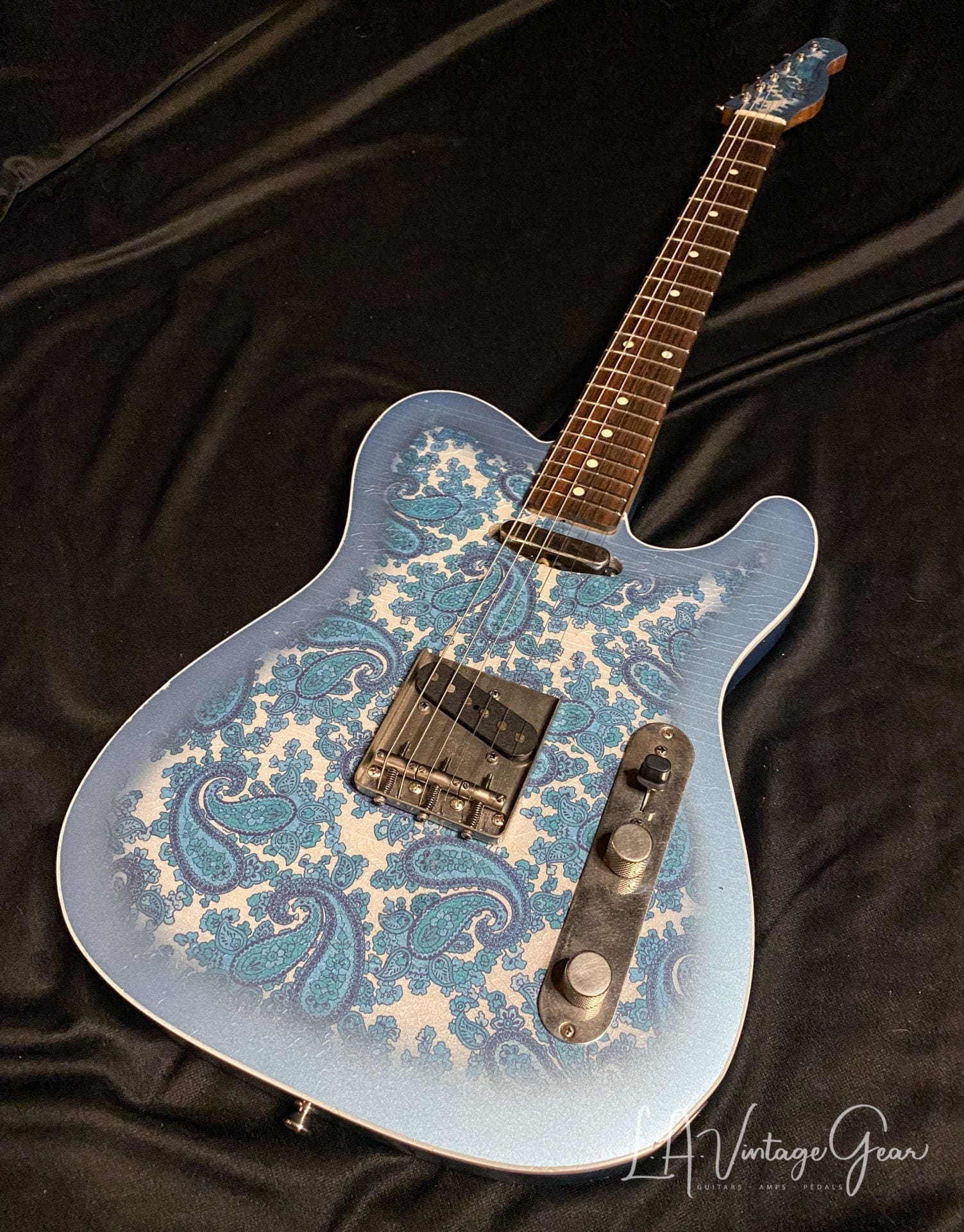 Xotic Blue Paisley T-Style Guitar XTC-1 #2149